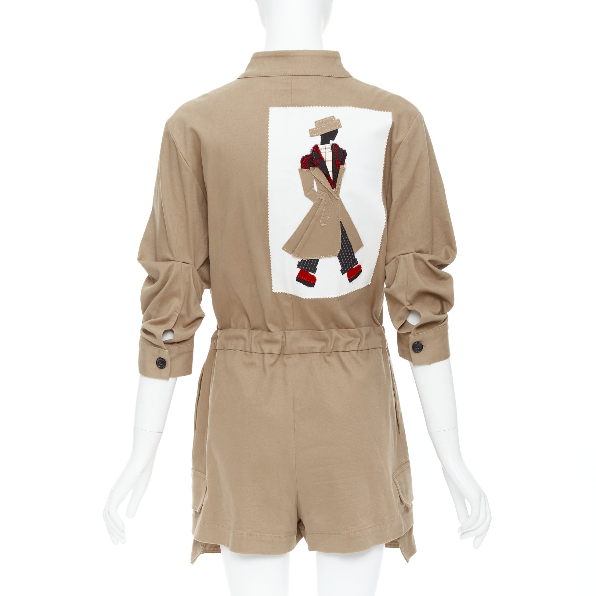 Monse Heart Patchwork Romper - Side view