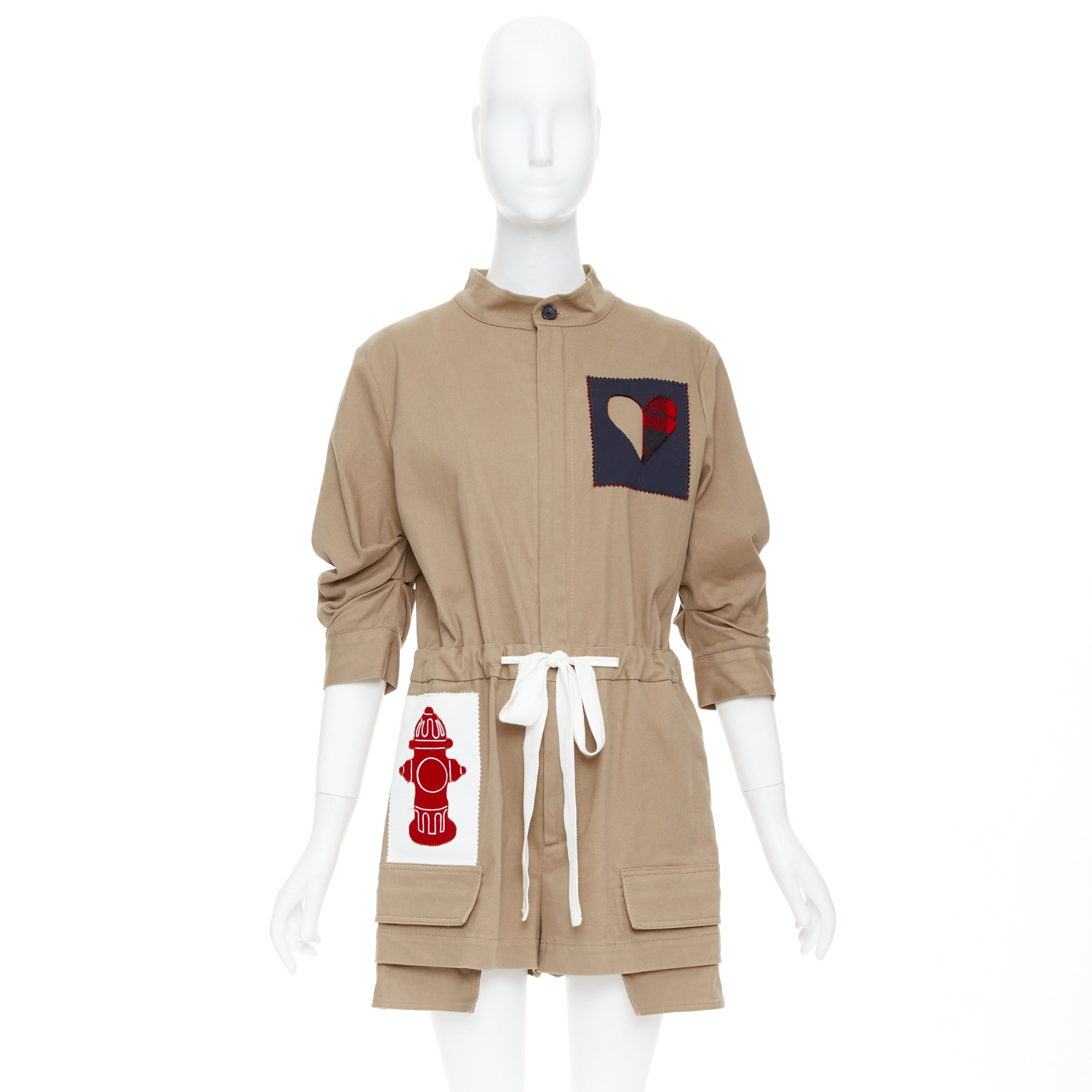 Monse Heart Patchwork Romper - Image 11