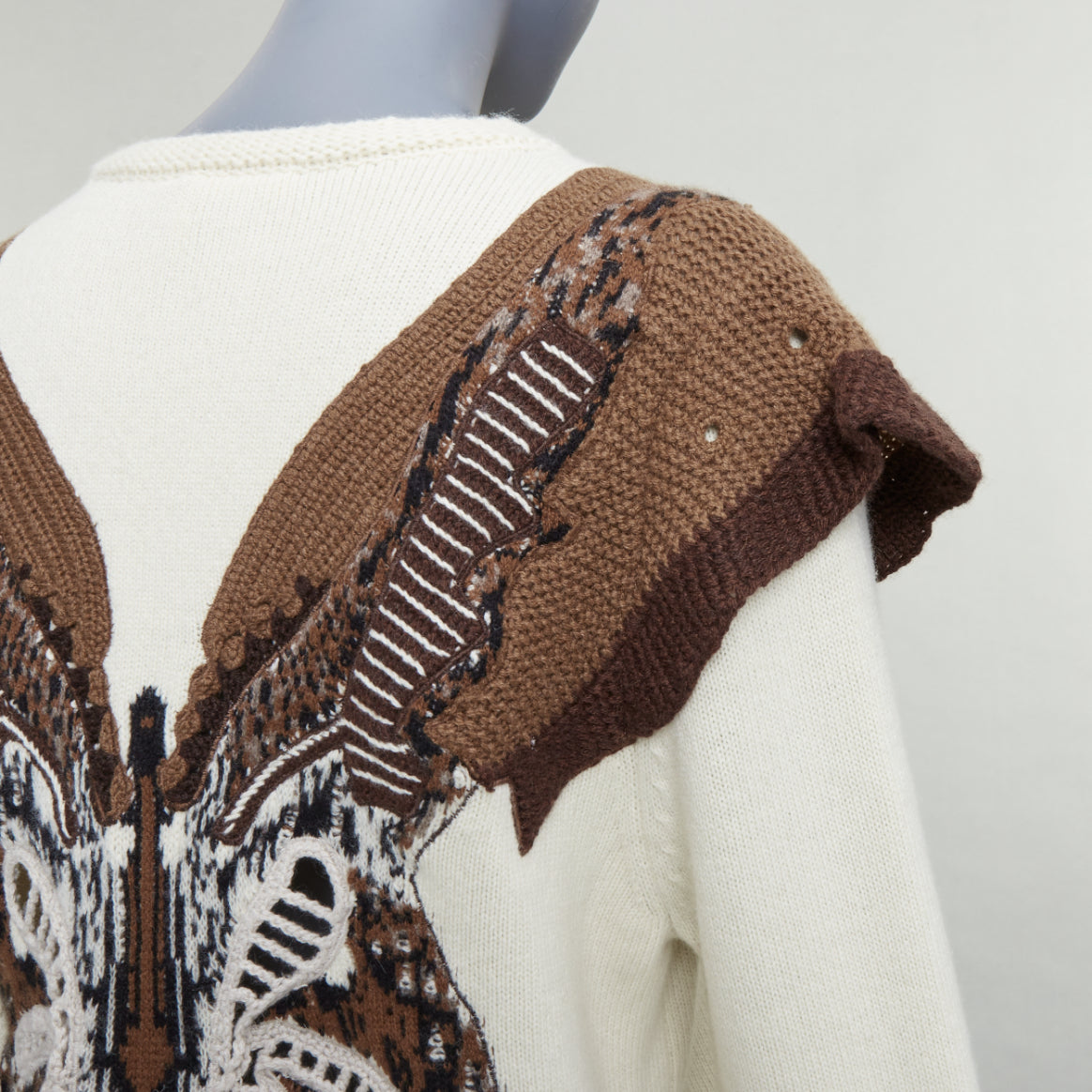 Chloe Flutter Knit Sweater - Back view