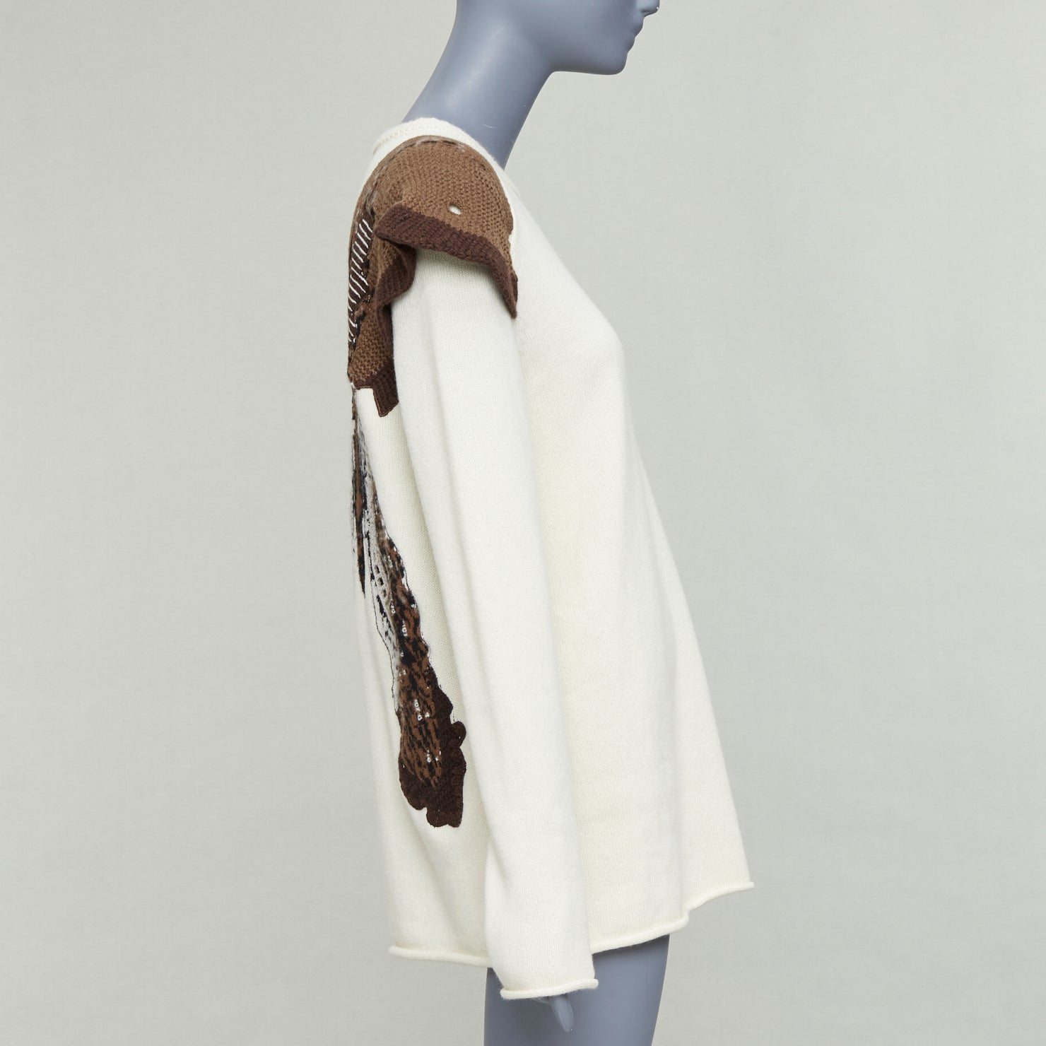 Chloe Flutter Knit Sweater - Side view