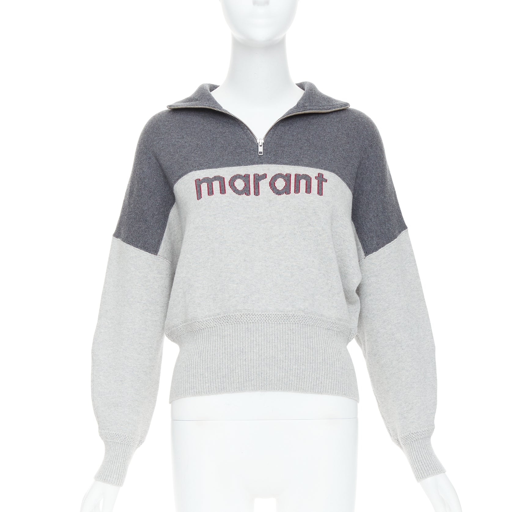 Isabel Marant Logo Half Zip Jumper