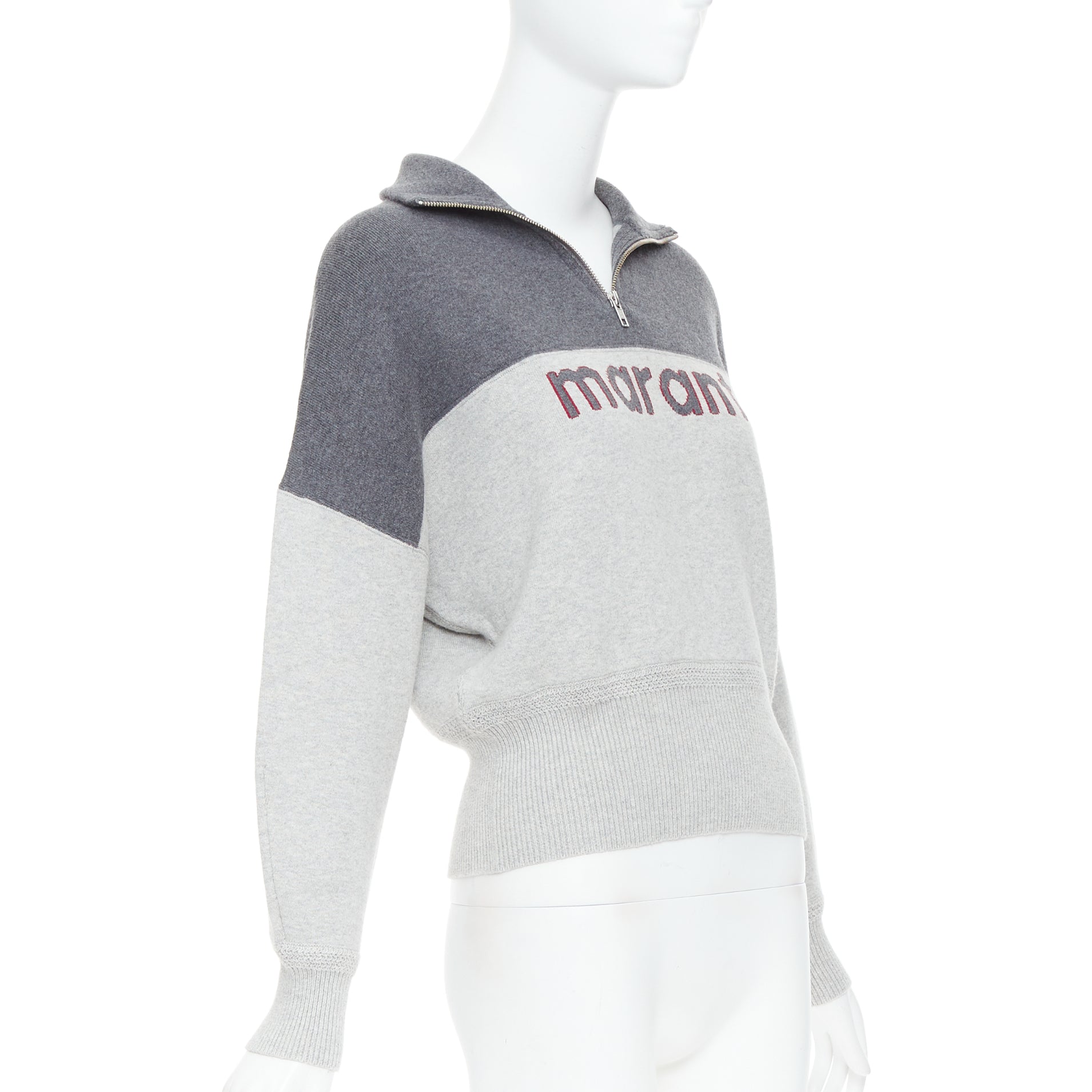Isabel Marant Logo Half Zip Jumper - Image 6