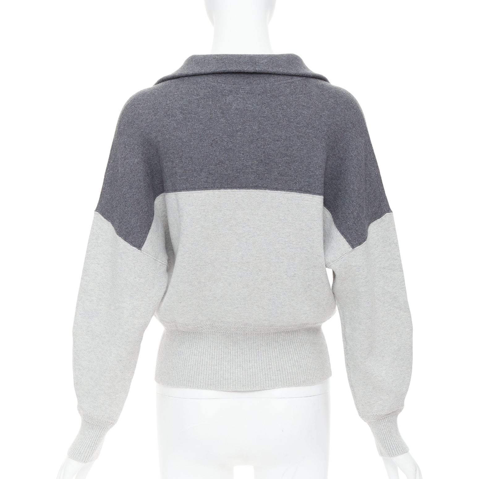 Isabel Marant Logo Half Zip Jumper - Side view