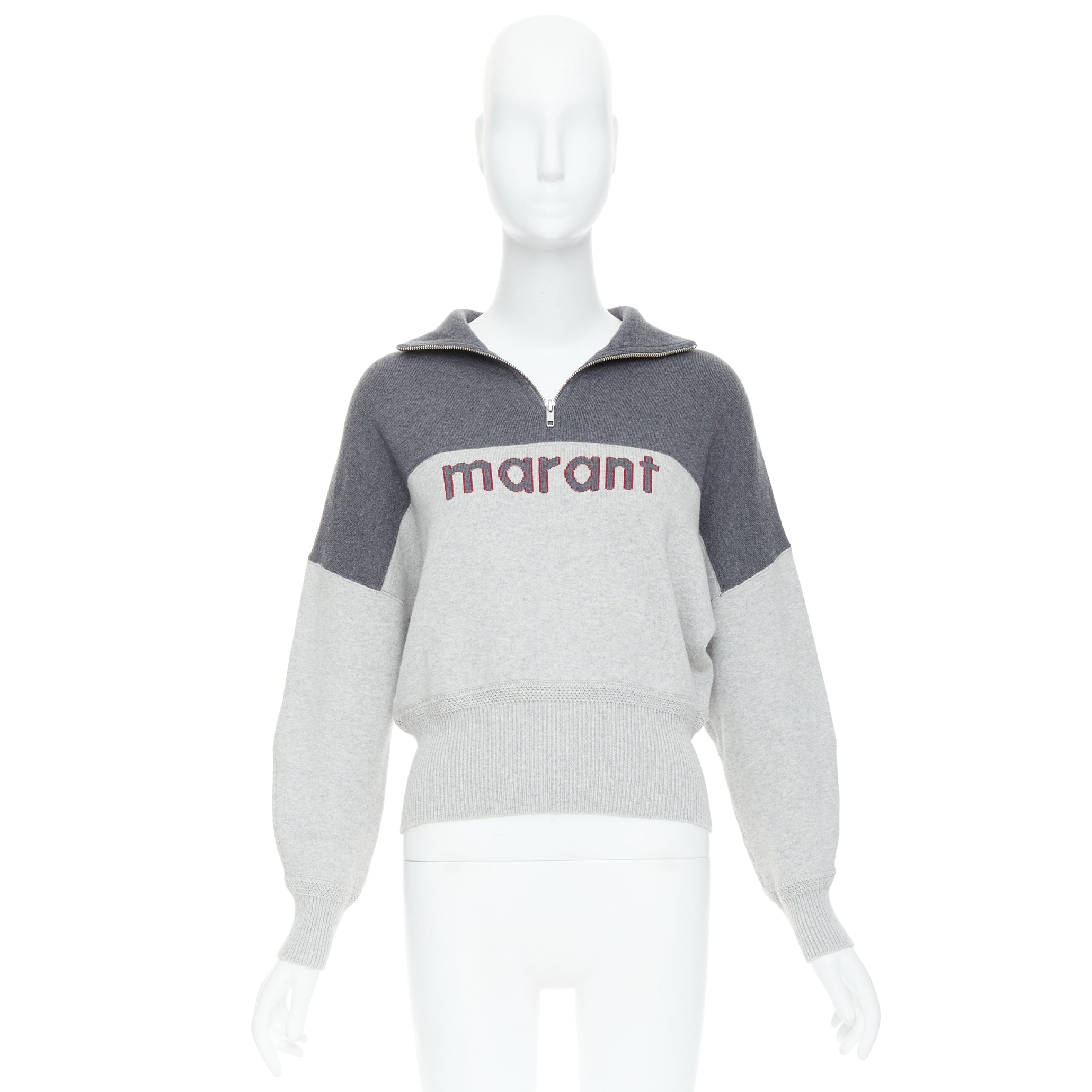 Isabel Marant Logo Half Zip Jumper - Image 11
