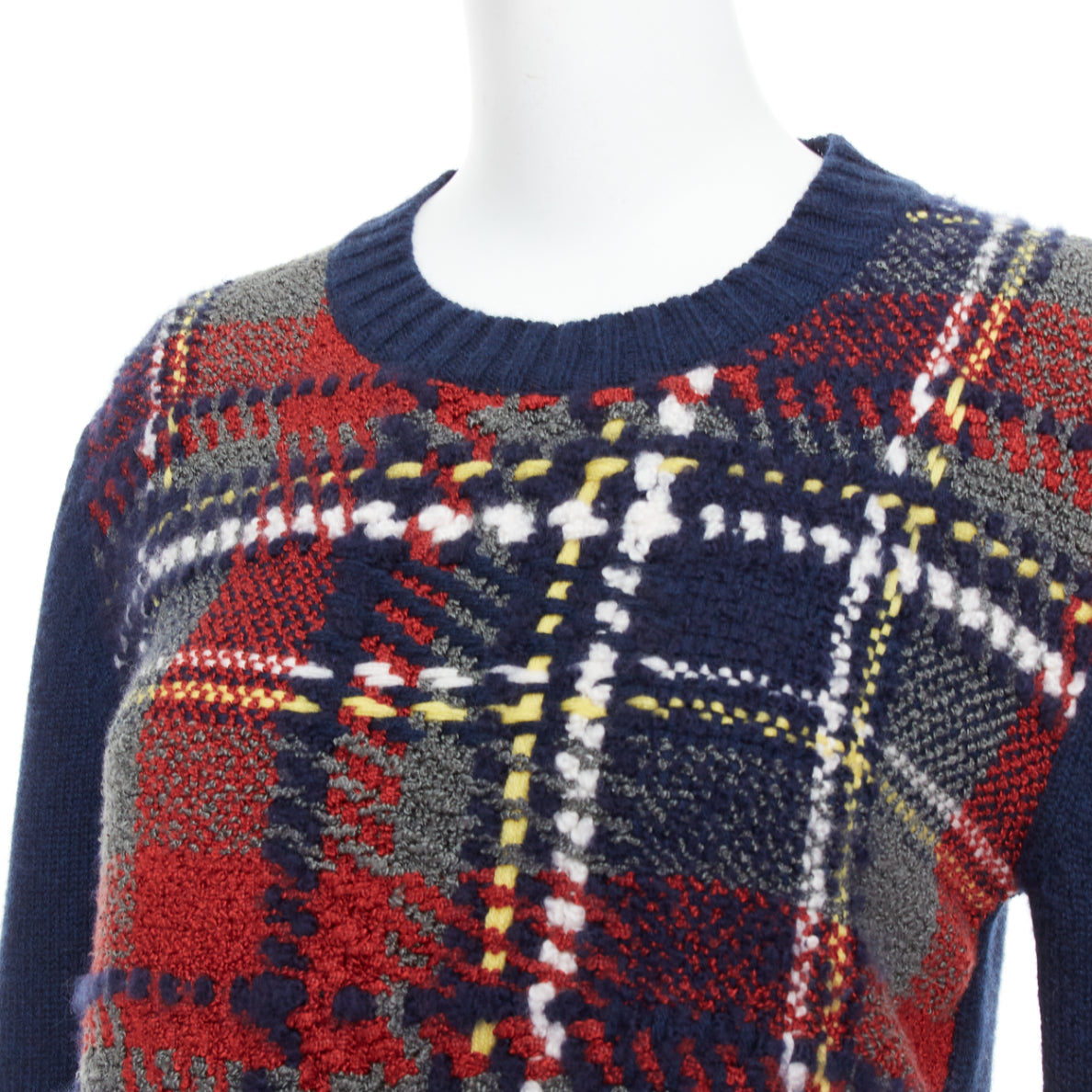 Dior Plaid Fringe Sweater - Detail 2