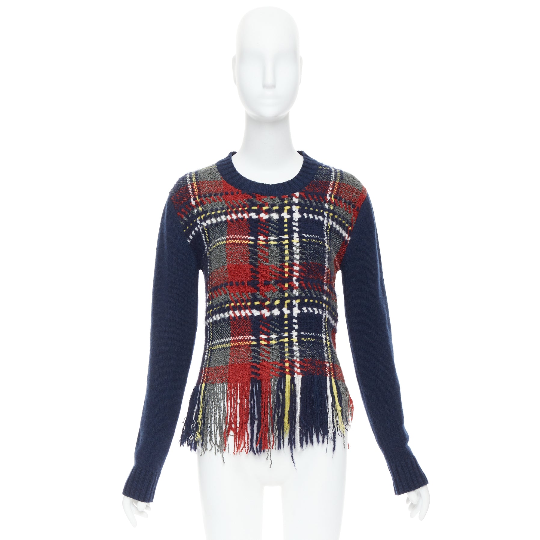 Dior Plaid Fringe Sweater - Image 11