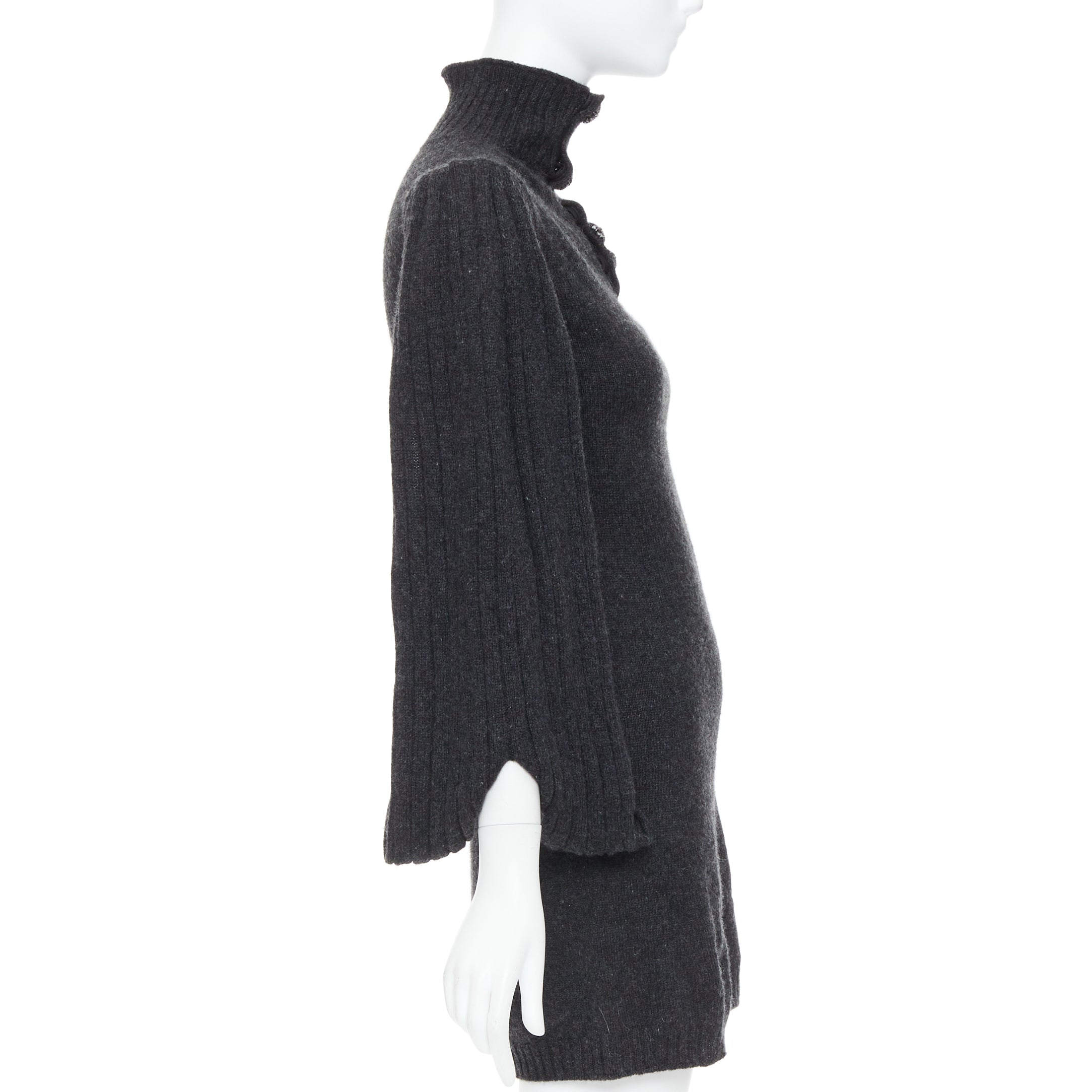 Chanel Button Sweater Dress - 4