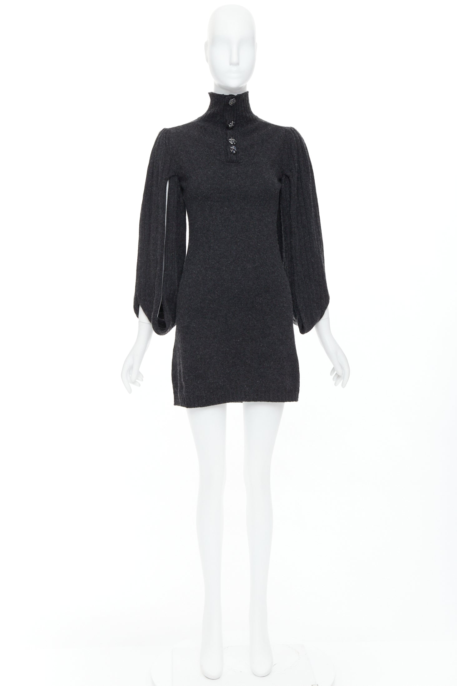 Chanel Button Sweater Dress - Image 10