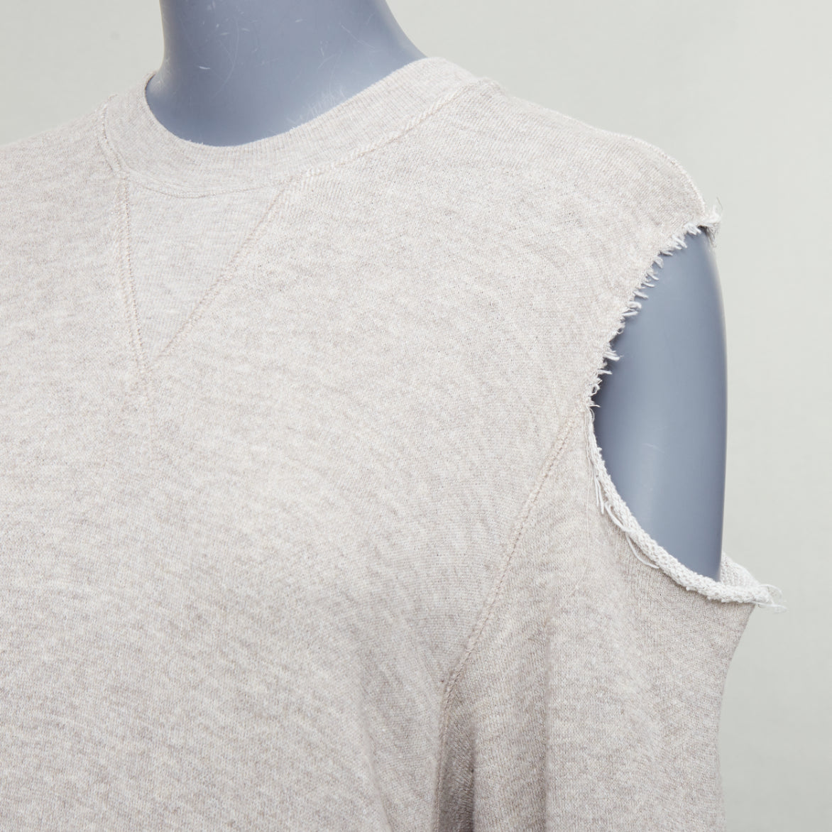 Bassike Washed Cut Out Sweat - Back view