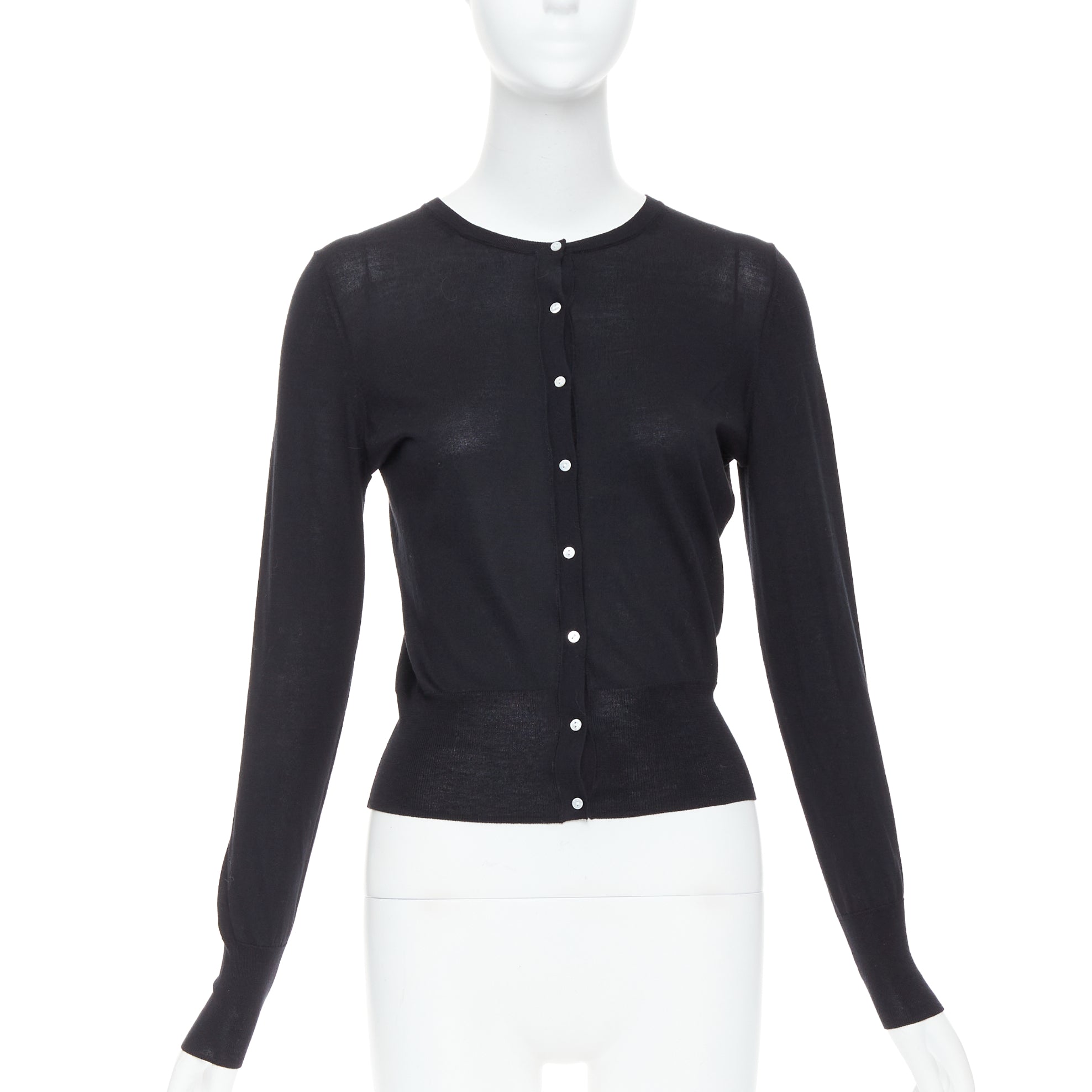 Theory Silk Buttons Cardigan