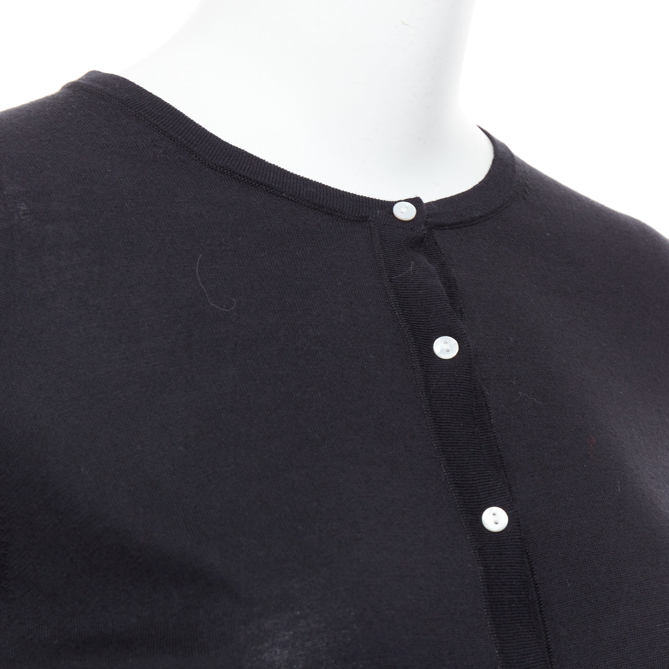 Theory Silk Buttons Cardigan - Back view