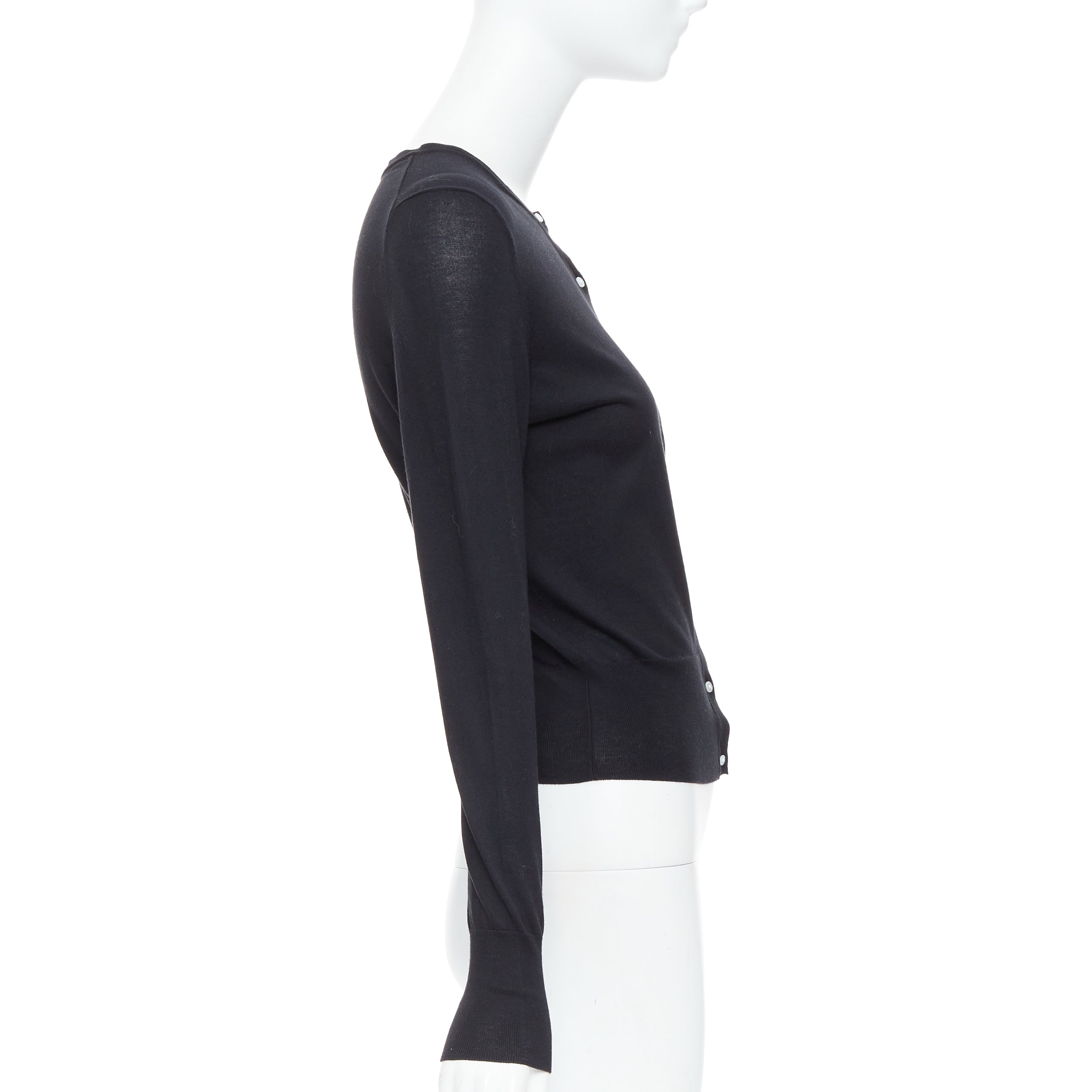 Theory Silk Buttons Cardigan - 4