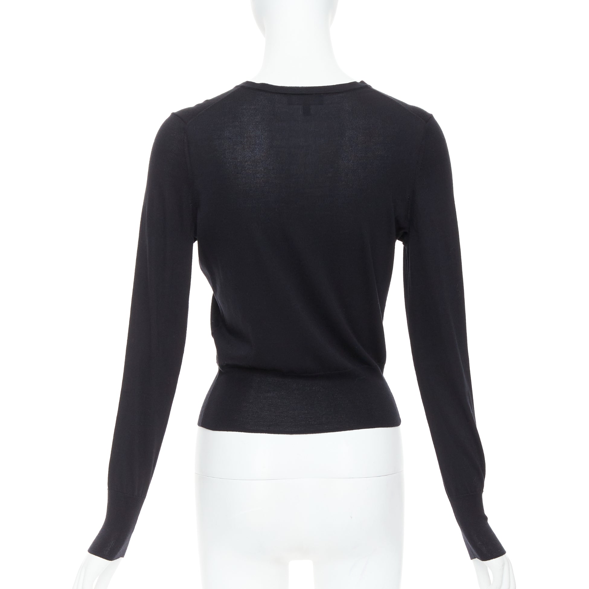 Theory Silk Buttons Cardigan - Side view