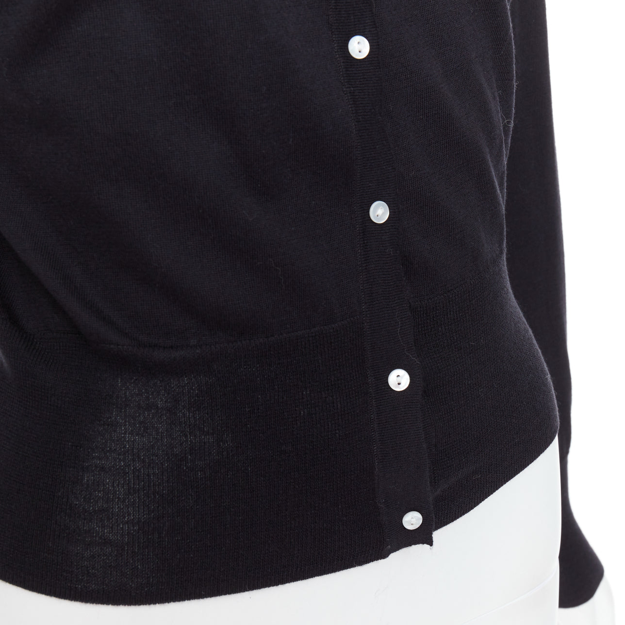 Theory Silk Buttons Cardigan - Detail 2