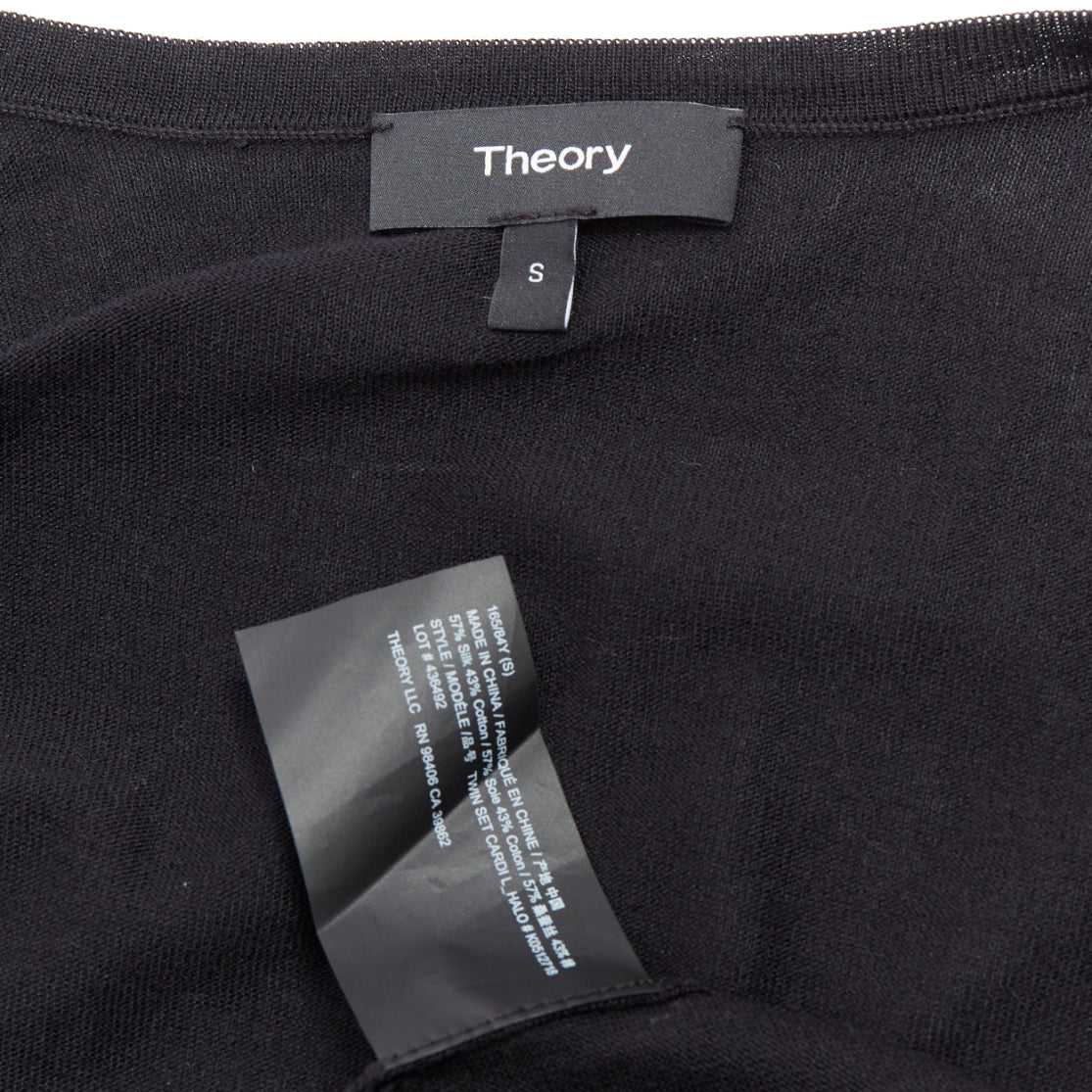 Theory Silk Buttons Cardigan - Image 10