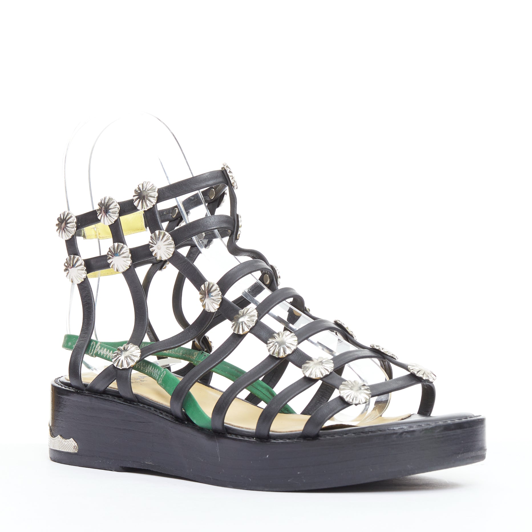 Toga Archives Caged Platform Sandals - Back view