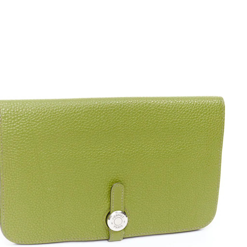 Hermès Dugon Duo Green Leather Good - Back View
