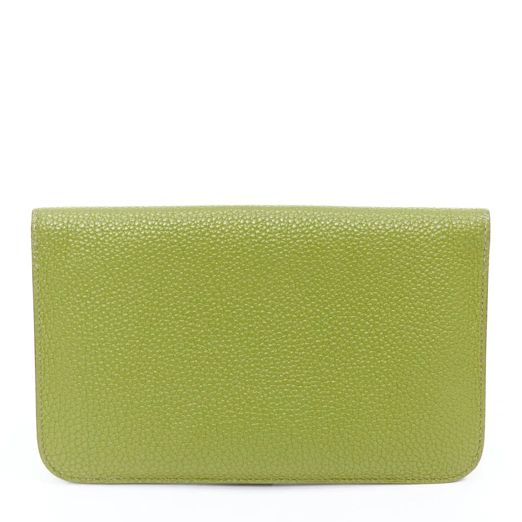 Hermès Dugon Duo Green Leather Good - Inside View