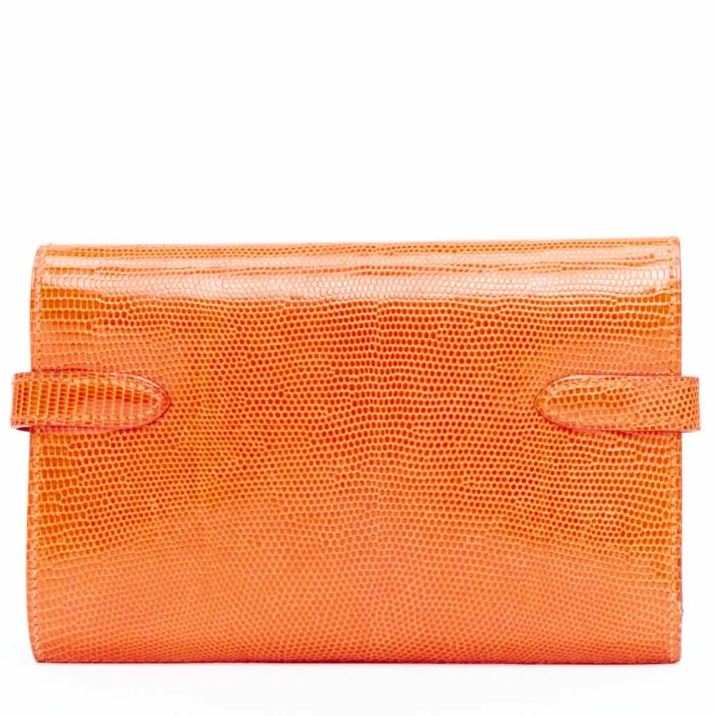Hermès Kelly Short Orange Leather Fair - Inside View