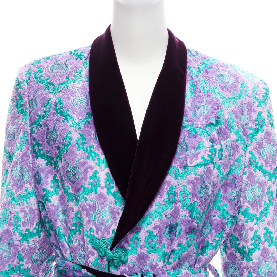 G.v.g.v. Purple Tapestry Robe Coat - Image 10