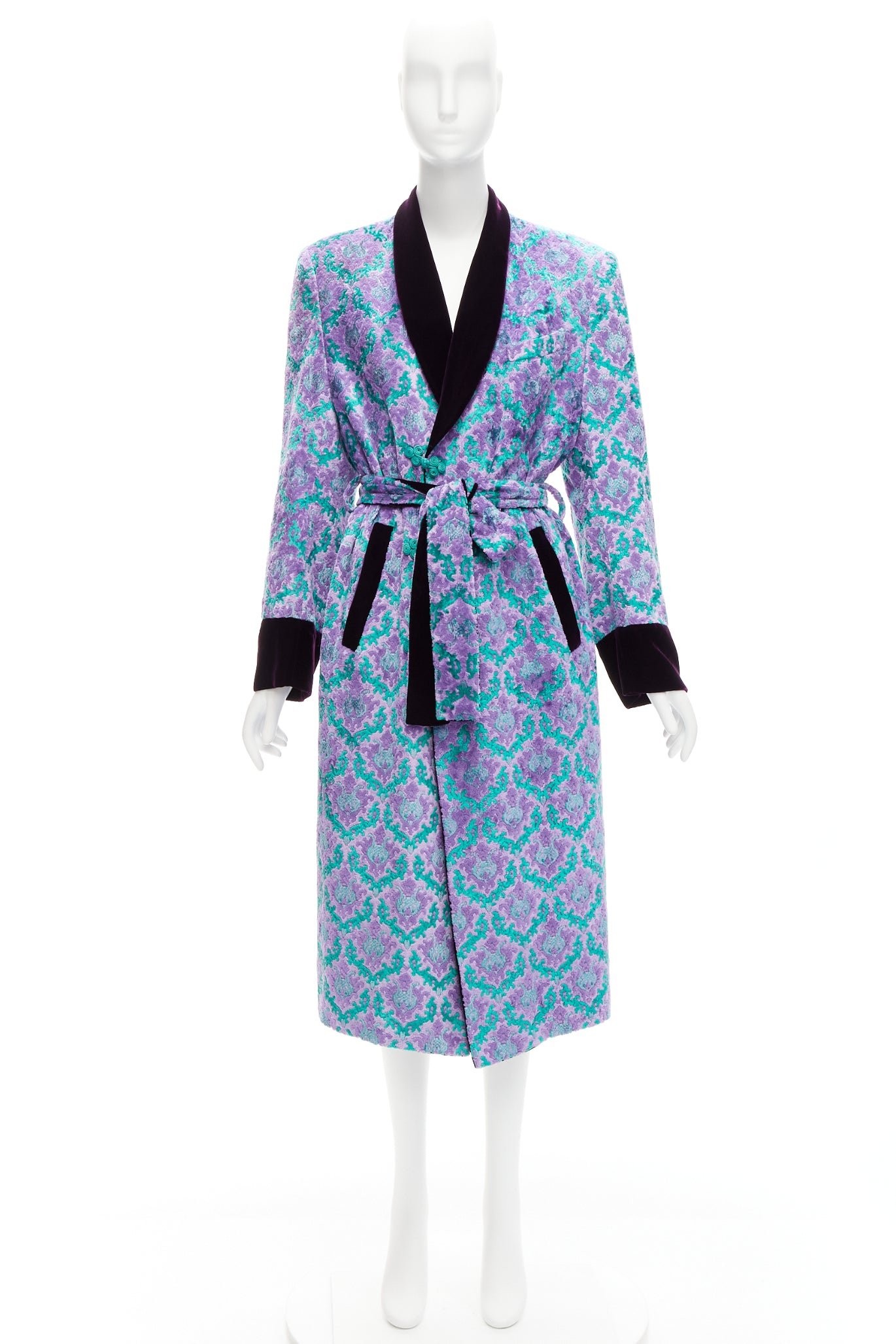 G.v.g.v. Purple Tapestry Robe Coat - Image 12