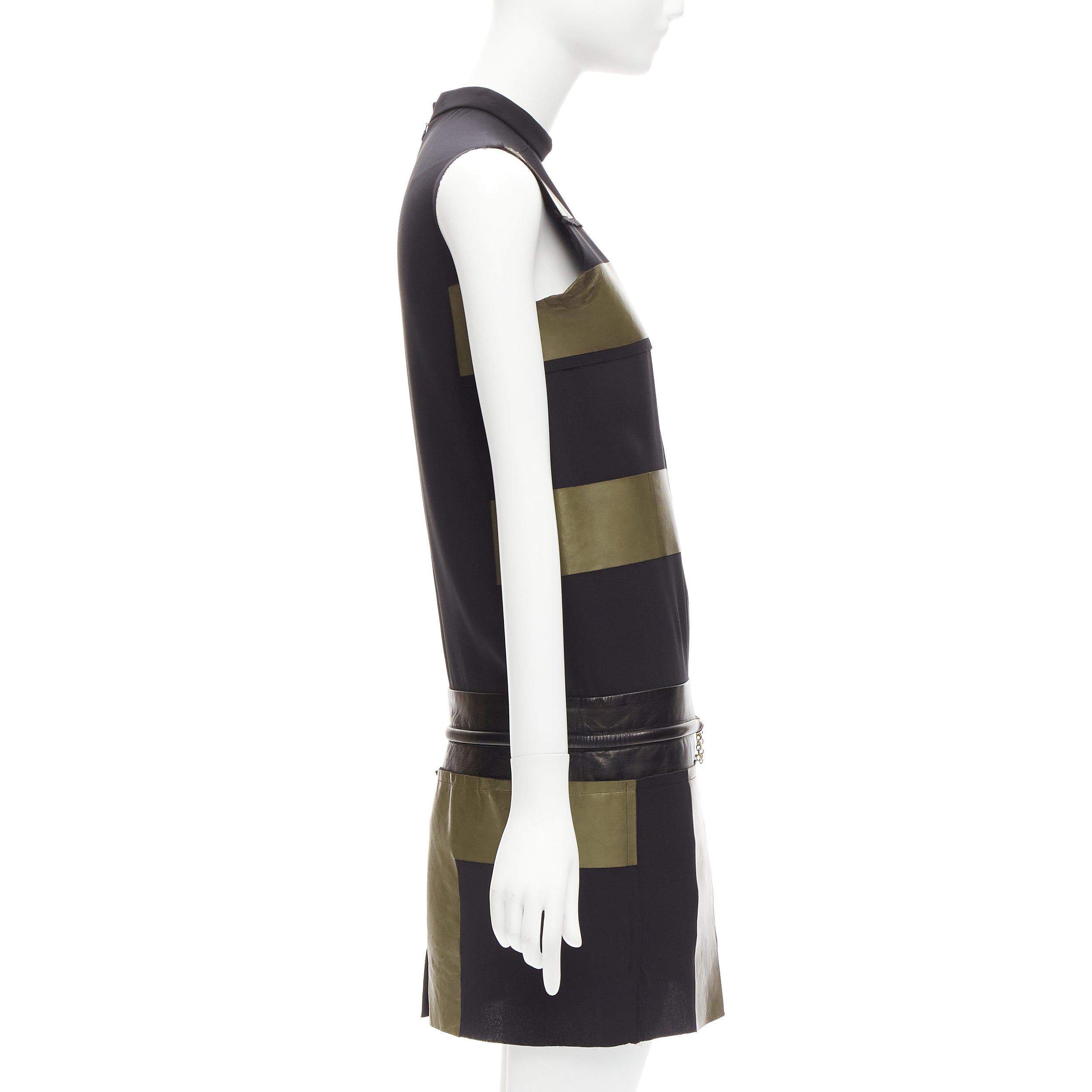 Celine Panel Gold Belt Dress - 4