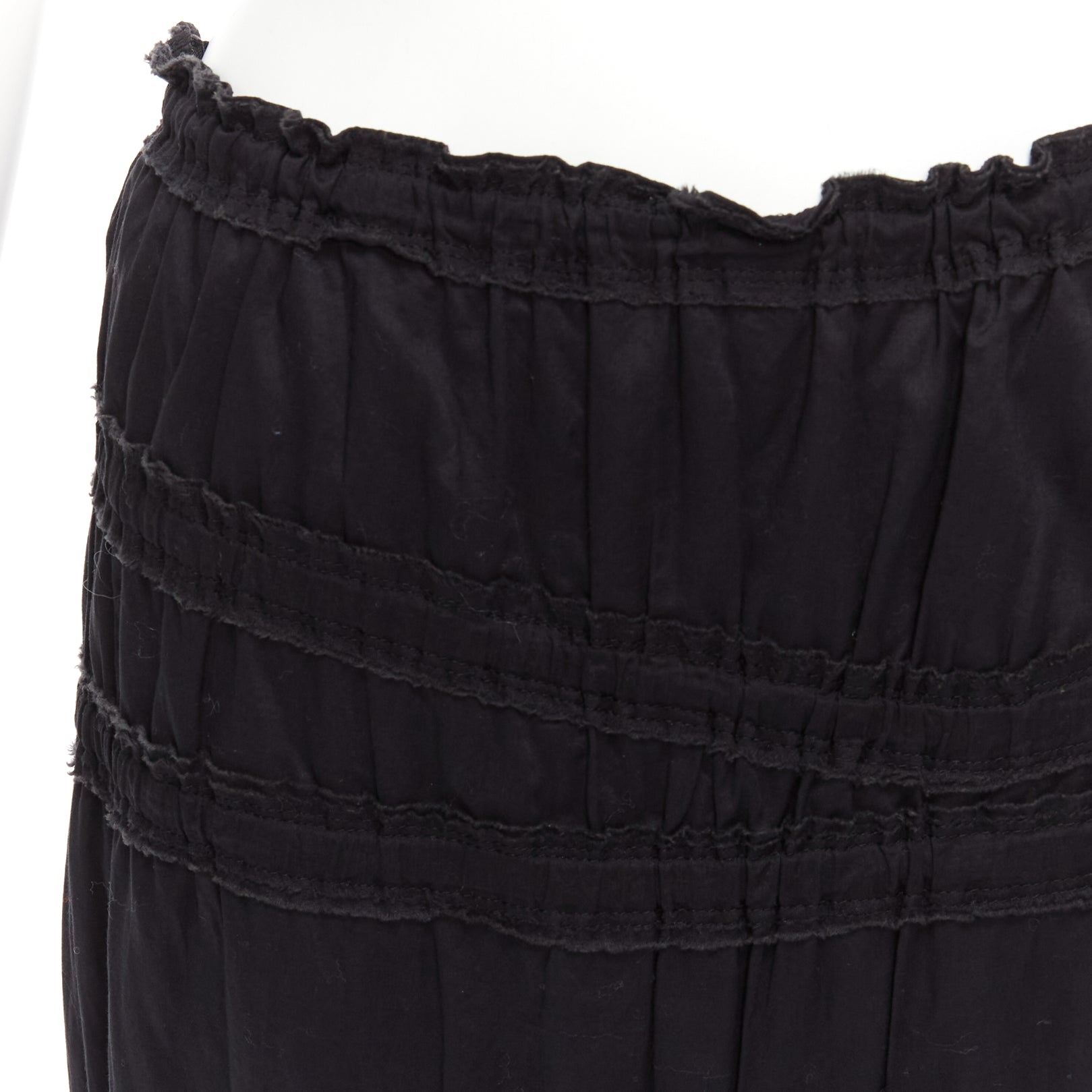 Yves Saint Laurent Shirred Flute Skirt - Back view