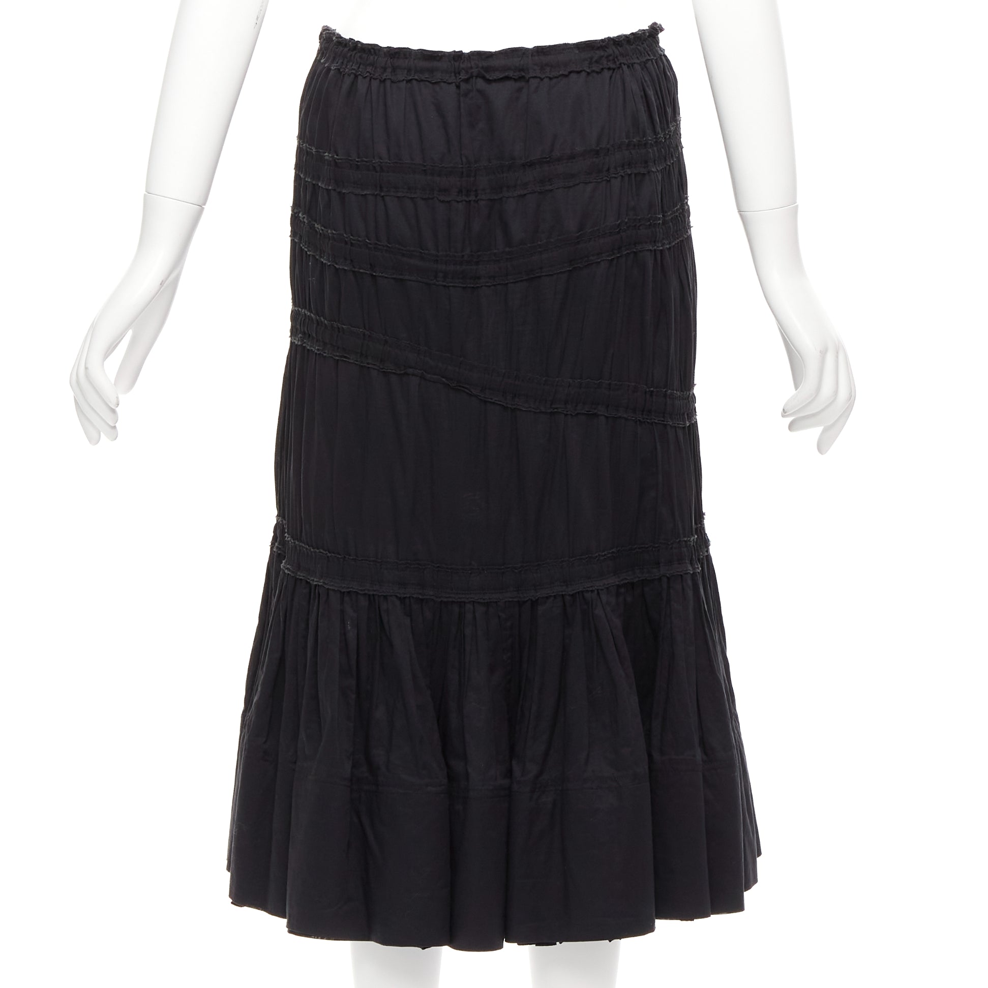 Yves Saint Laurent Shirred Flute Skirt - Side view
