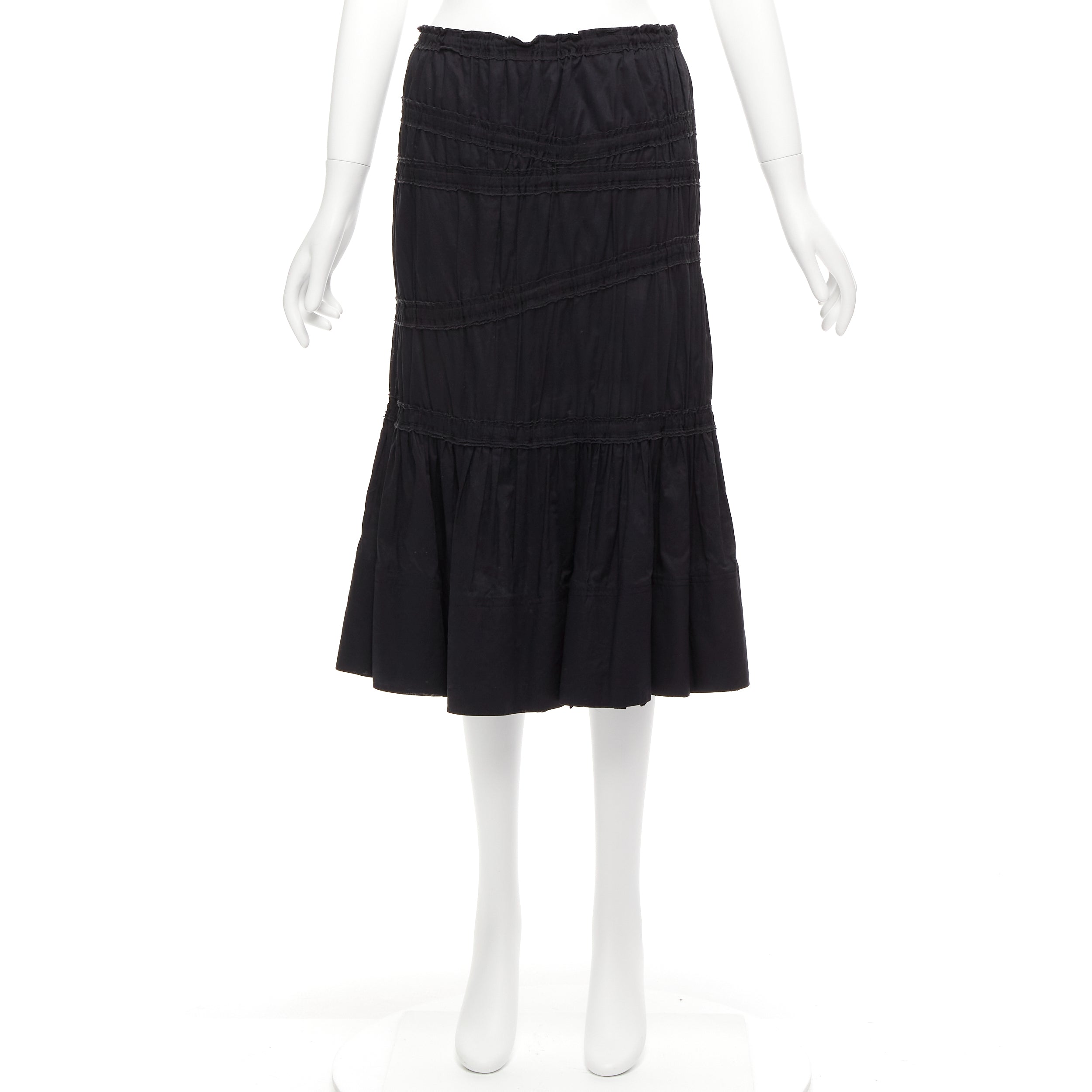 Yves Saint Laurent Shirred Flute Skirt - Image 11