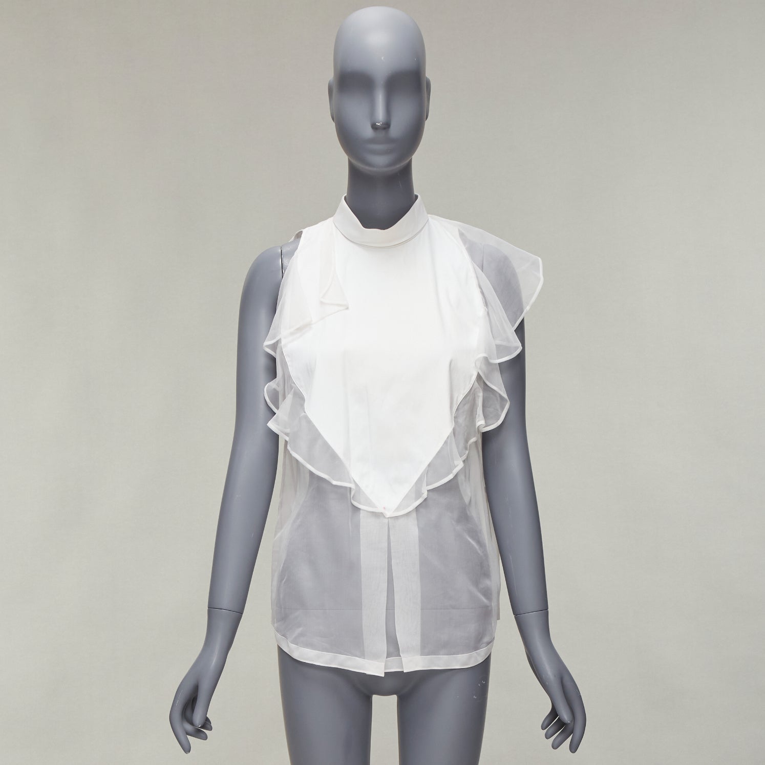 Givenchy Ruffle Collar Shirt - Image 12