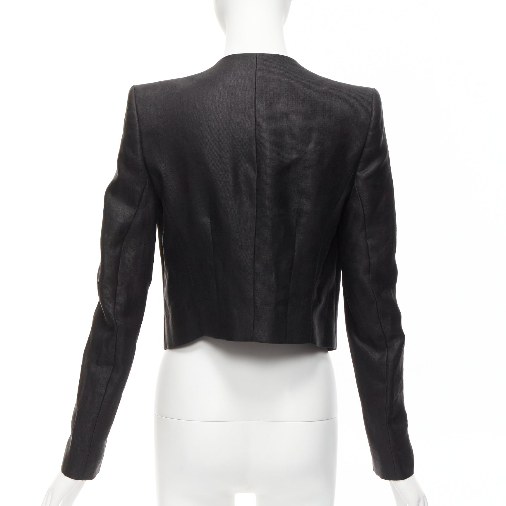 Haider Ackermann Black Trim Cropped Blazer - Side view