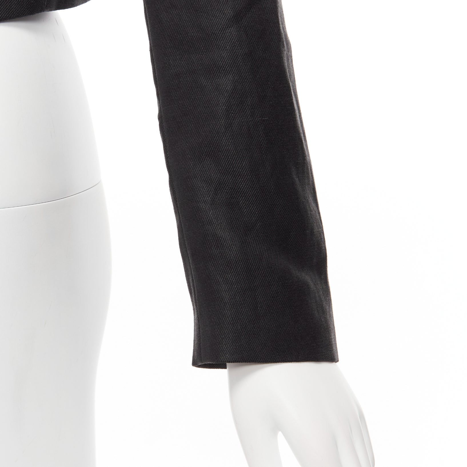 Haider Ackermann Black Trim Cropped Blazer - Detail 2
