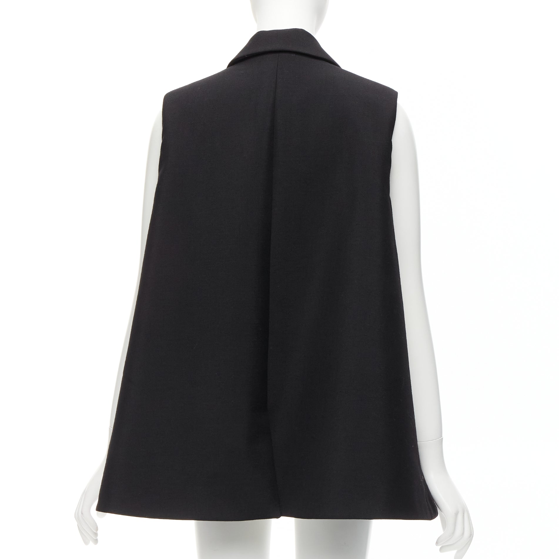 Balenciaga Black Bell Vest Blazer - Detail 1