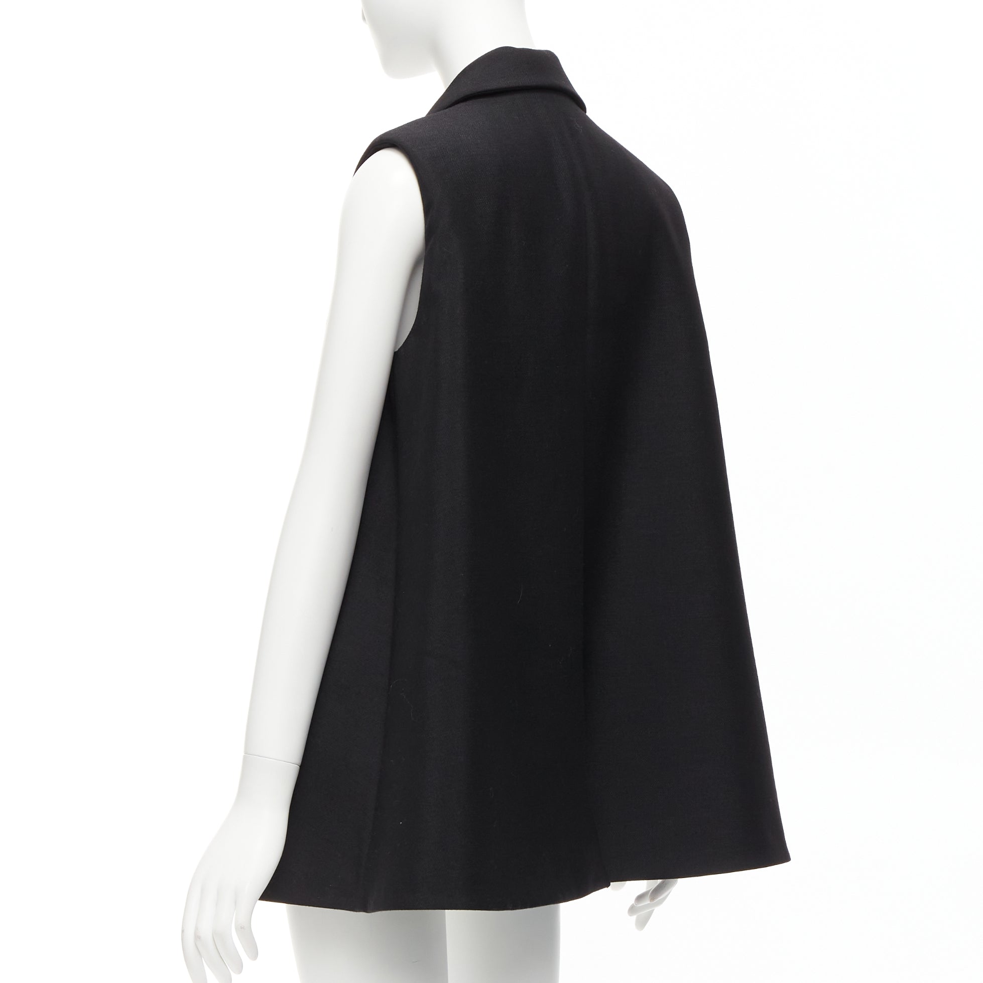 Balenciaga Black Bell Vest Blazer - Detail 2