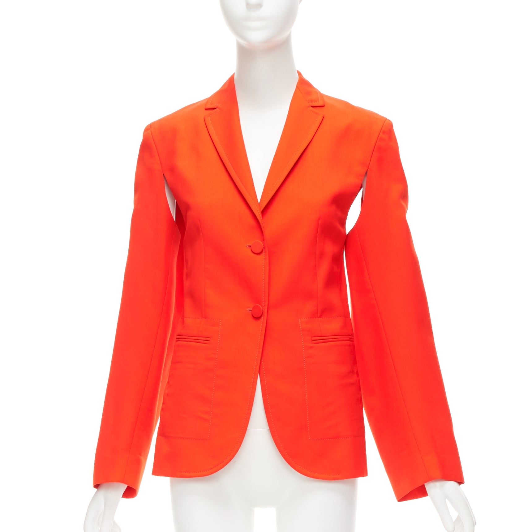 Ports 1961 Orange Asymmetric Blazer