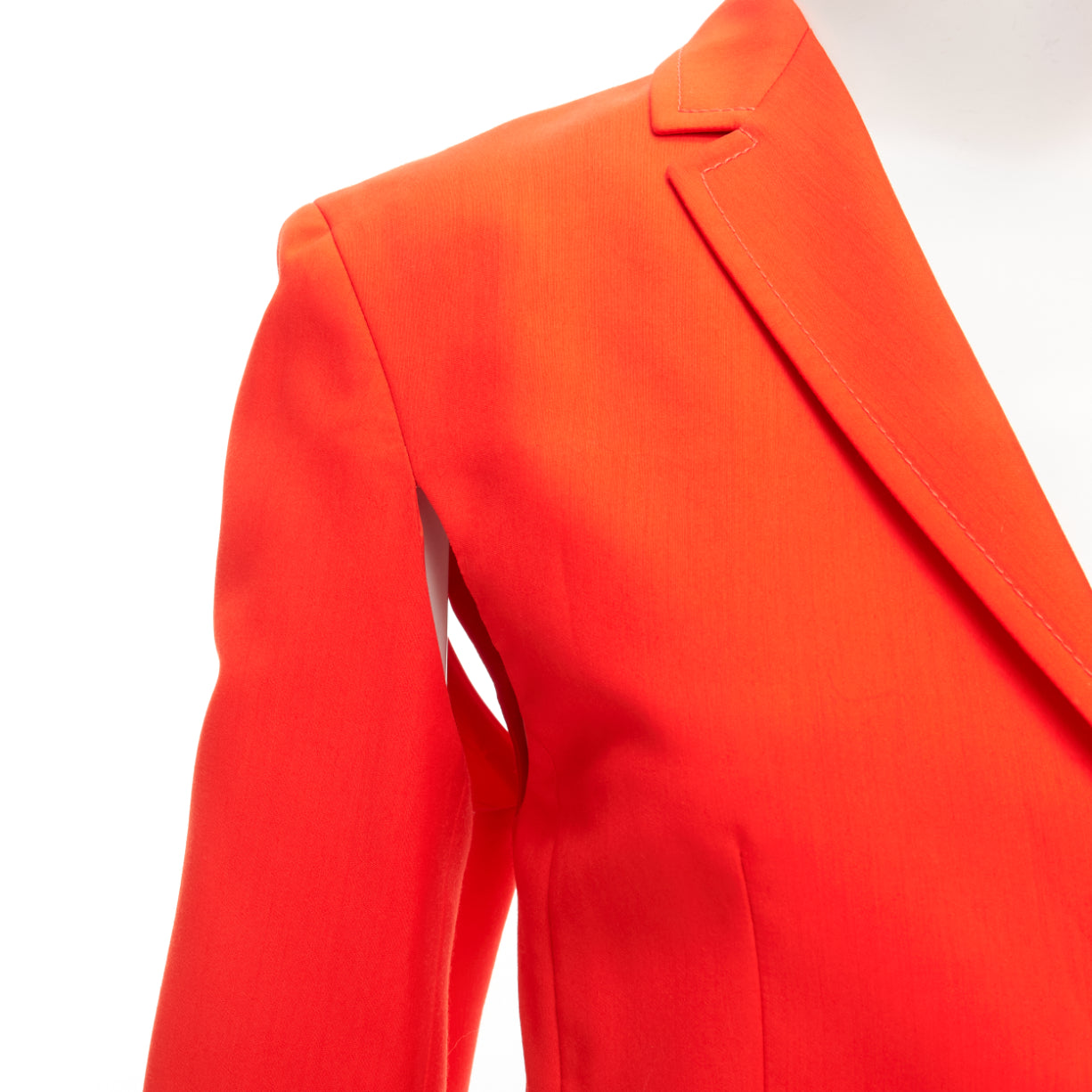 Ports 1961 Orange Asymmetric Blazer - Back view