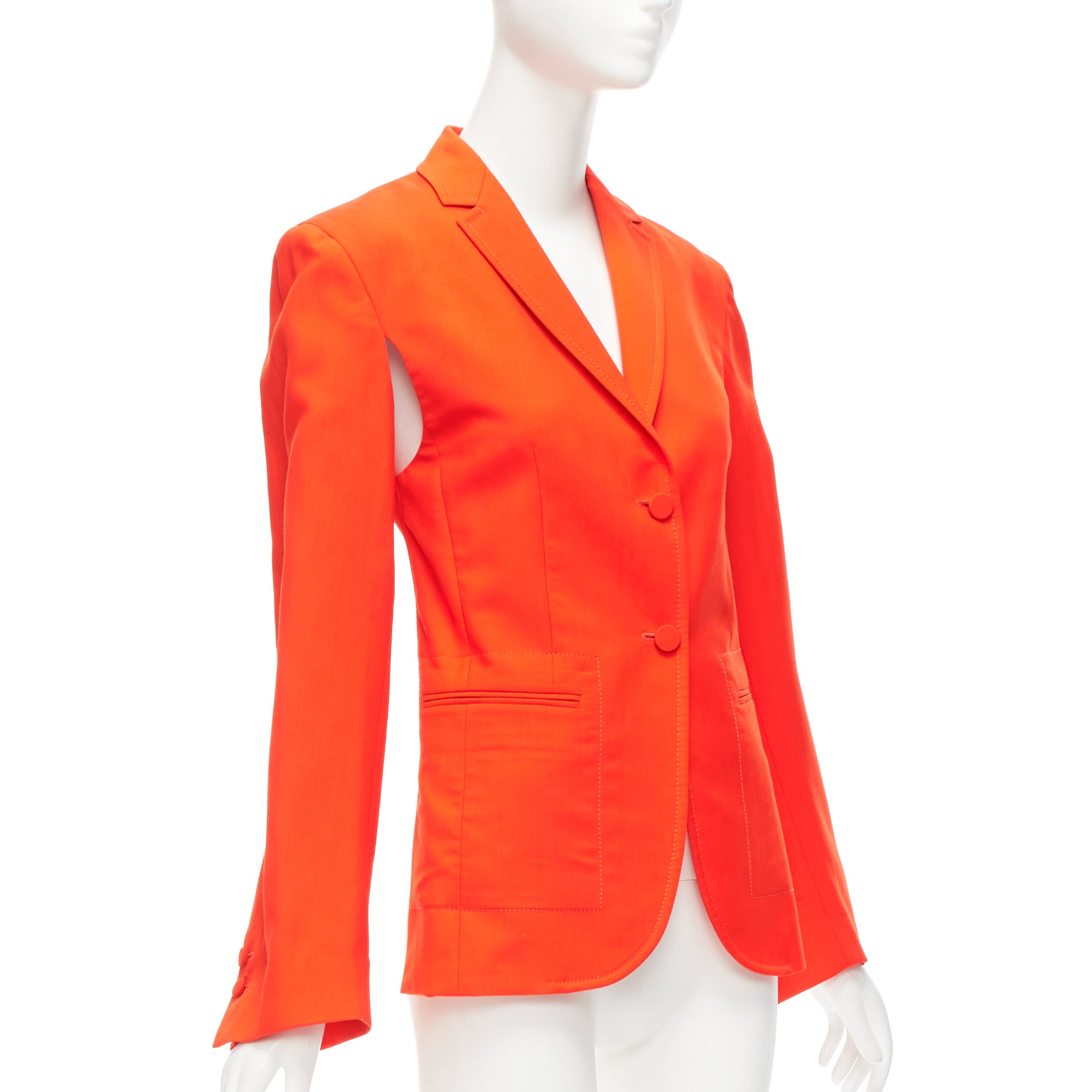 Ports 1961 Orange Asymmetric Blazer - Image 6