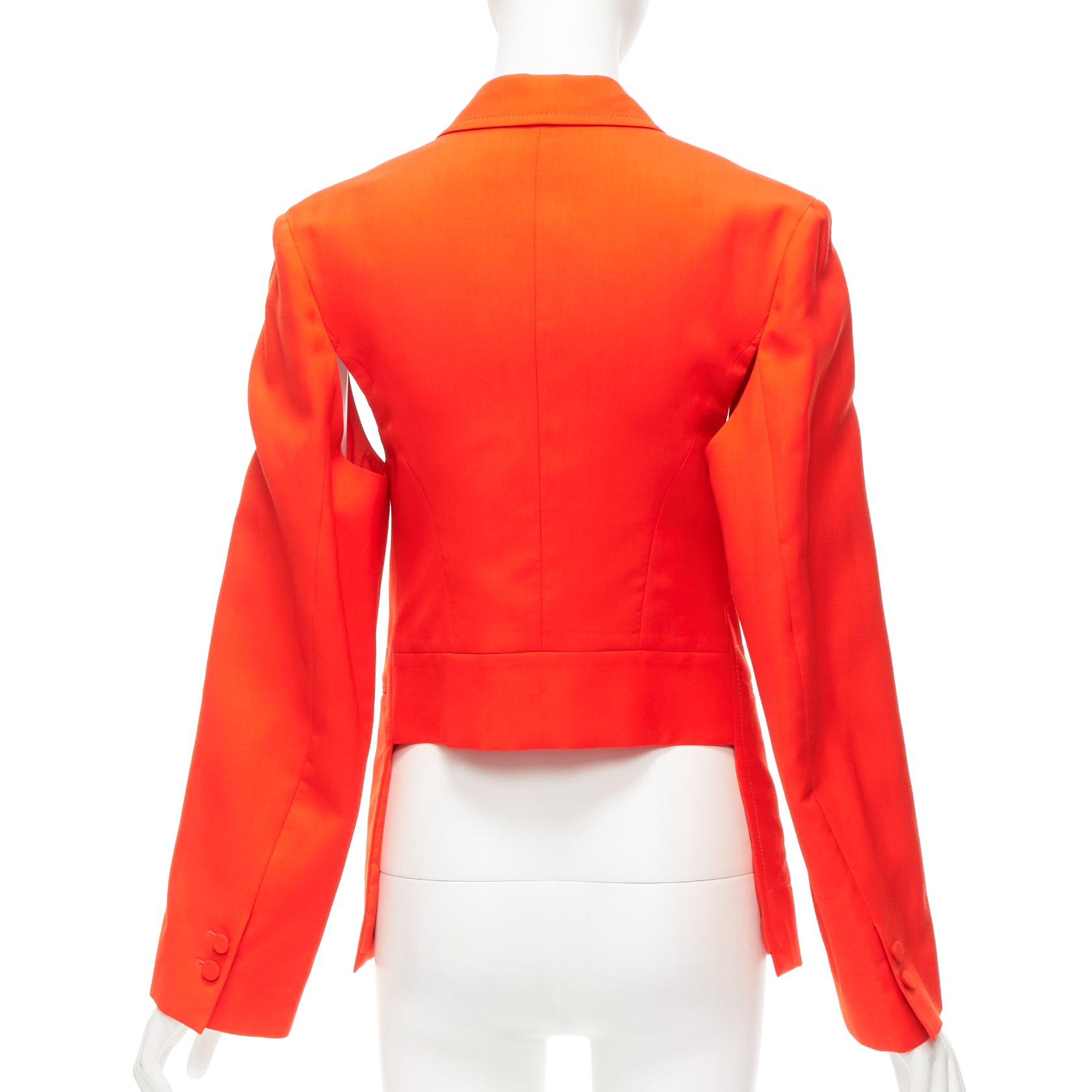 Ports 1961 Orange Asymmetric Blazer - Side view