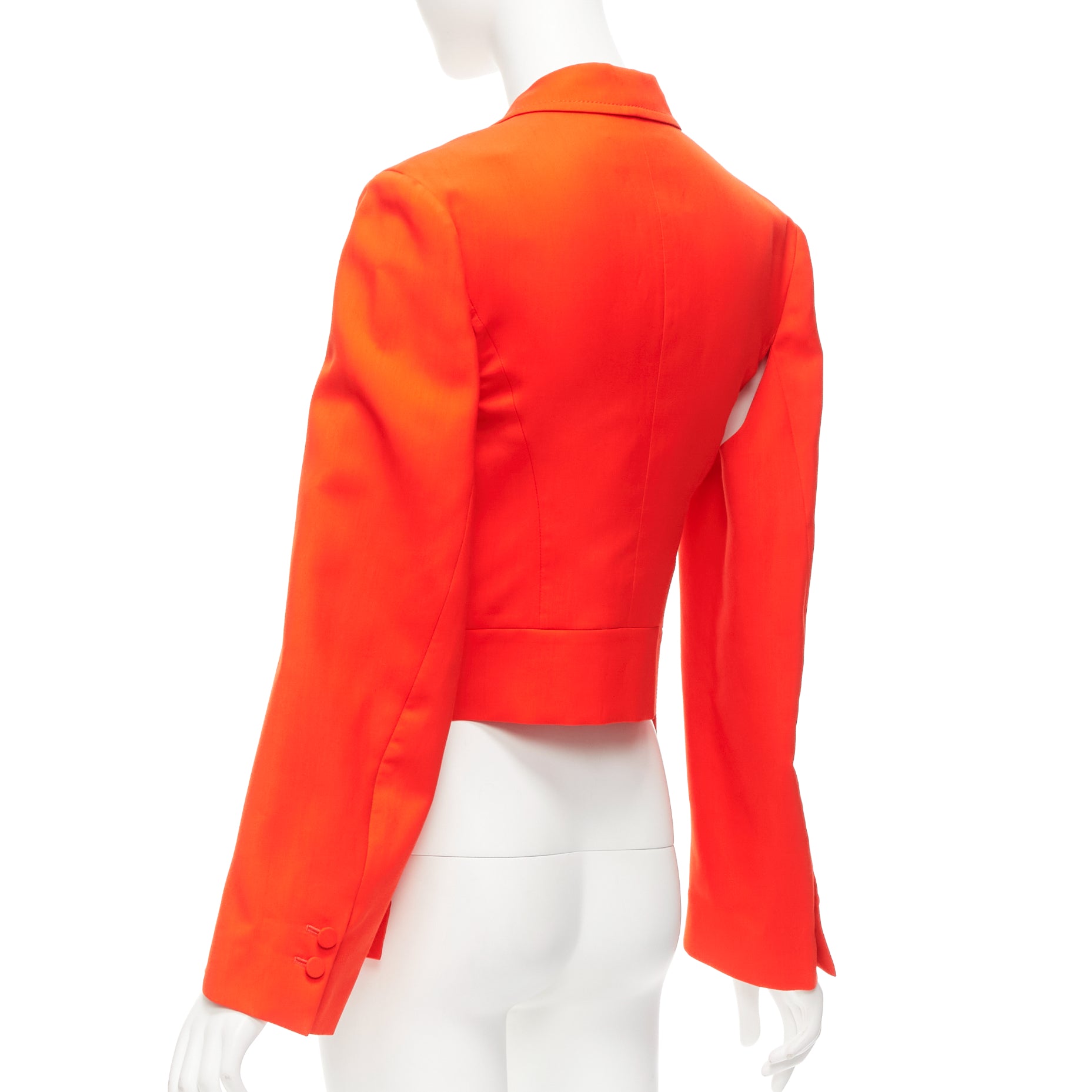 Ports 1961 Orange Asymmetric Blazer - Detail 1