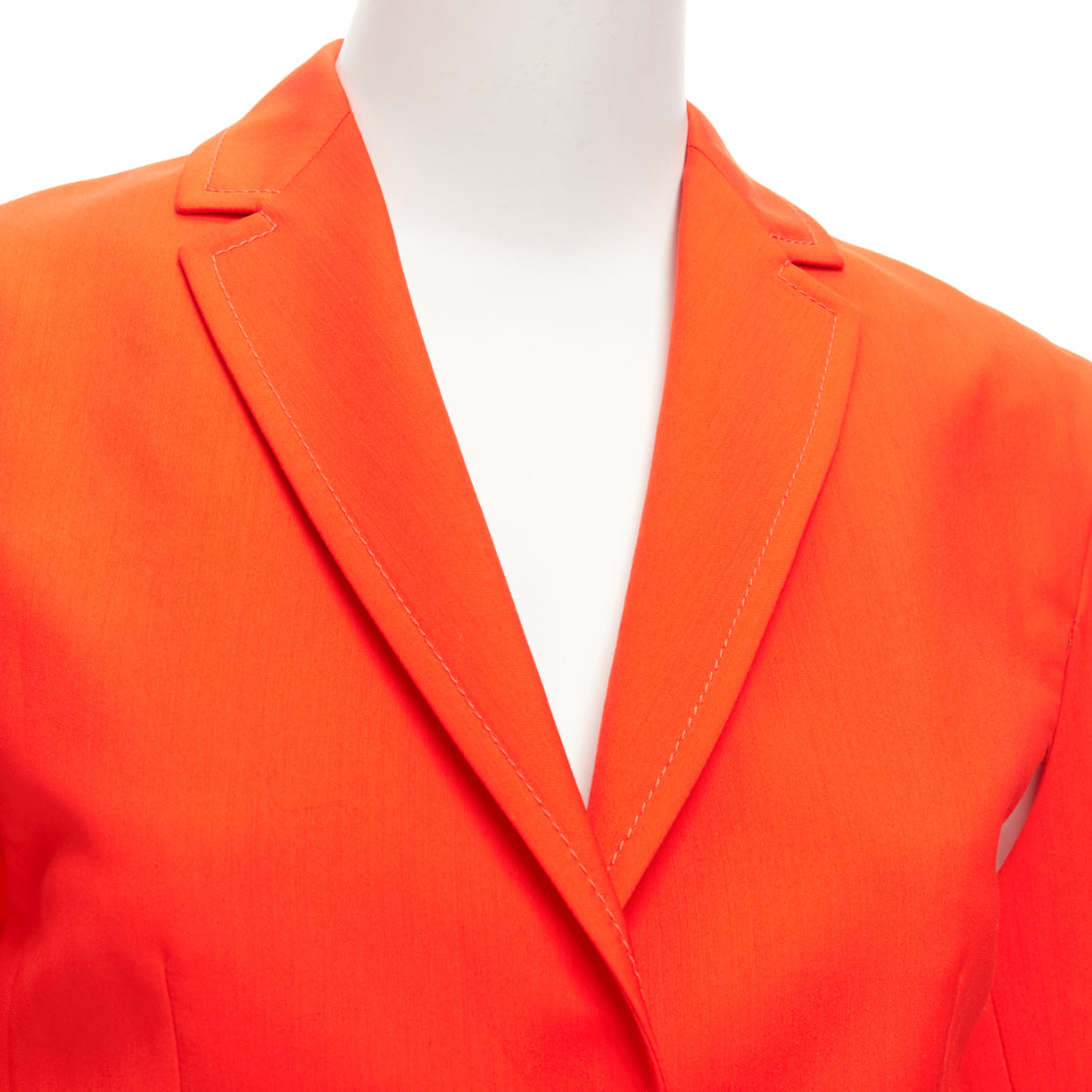 Ports 1961 Orange Asymmetric Blazer - Detail 2