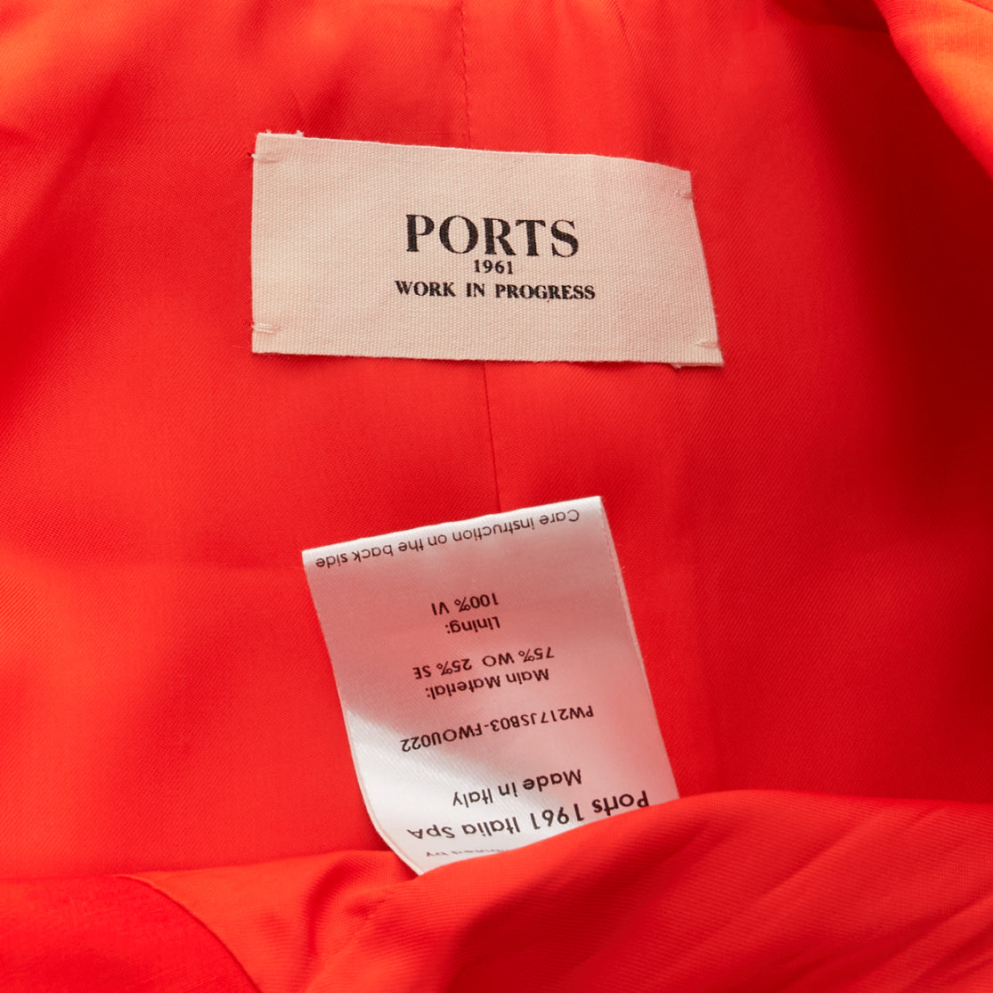 Ports 1961 Orange Asymmetric Blazer - Image 10