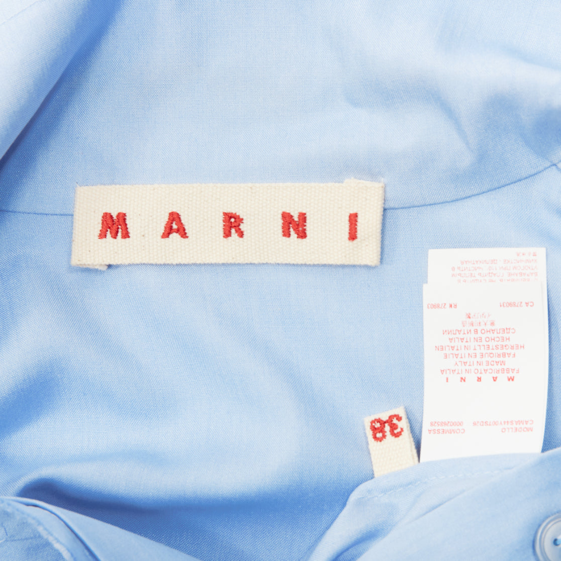 Marni Raw Edge Hem Shirt - Image 11