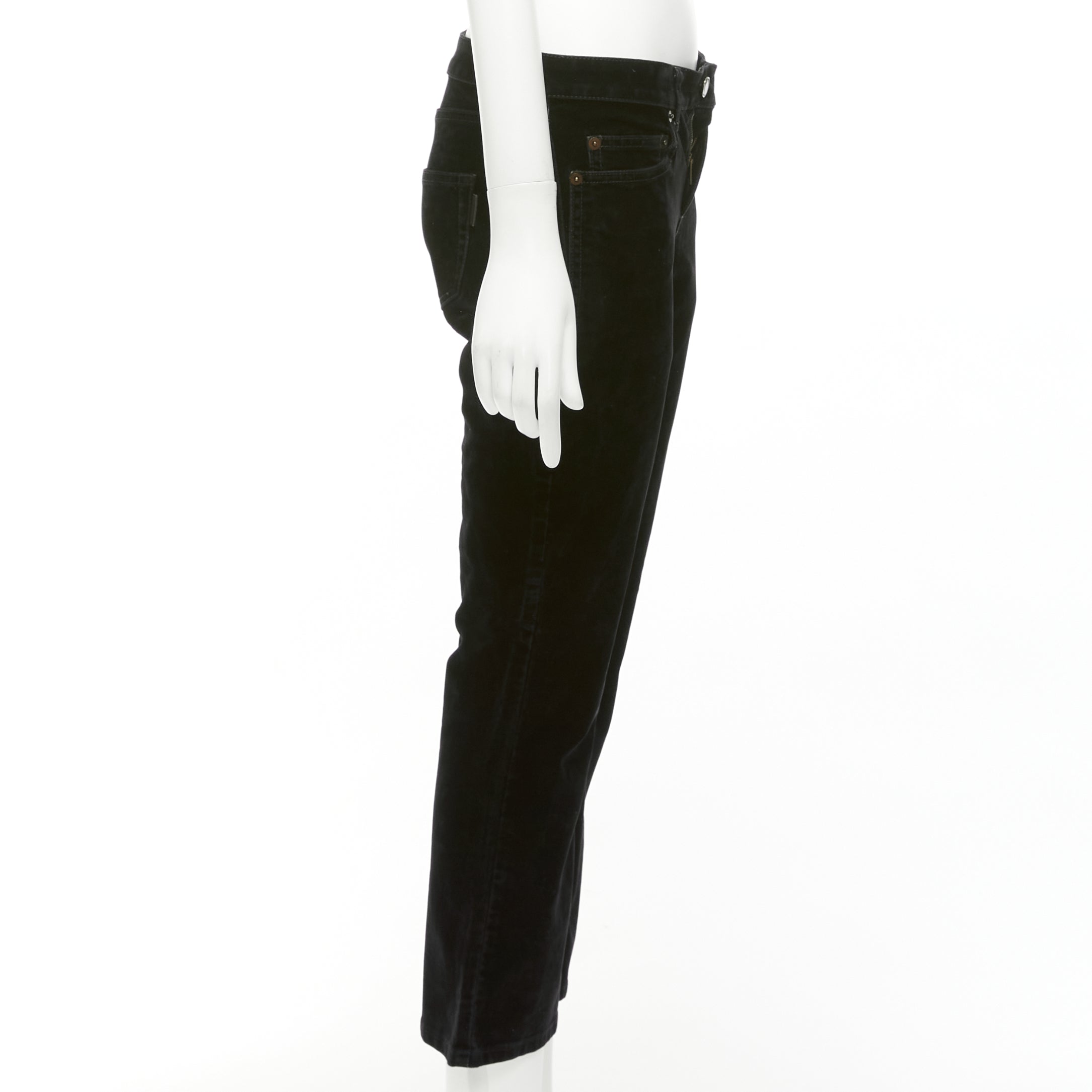 Saint Laurent Velvet Cropped Pants - 4