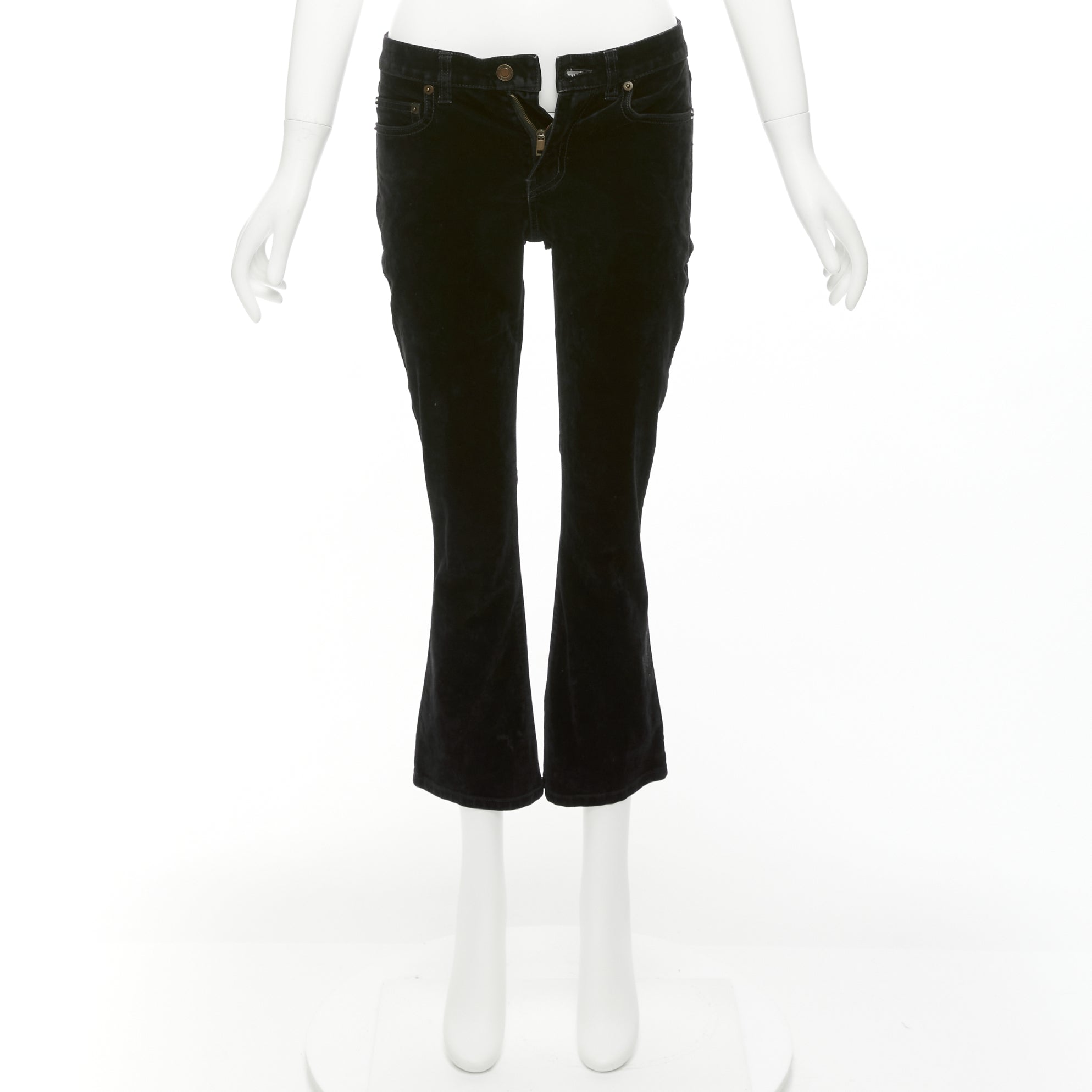 Saint Laurent Velvet Cropped Pants - Image 11