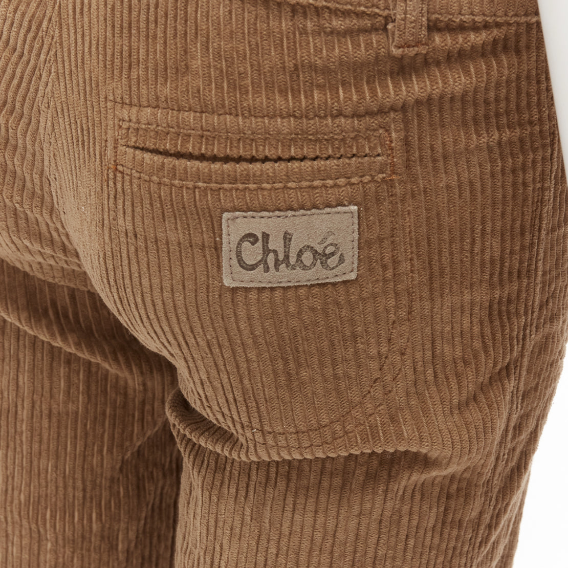 Chloe Low Waist Flared Pants - Back view
