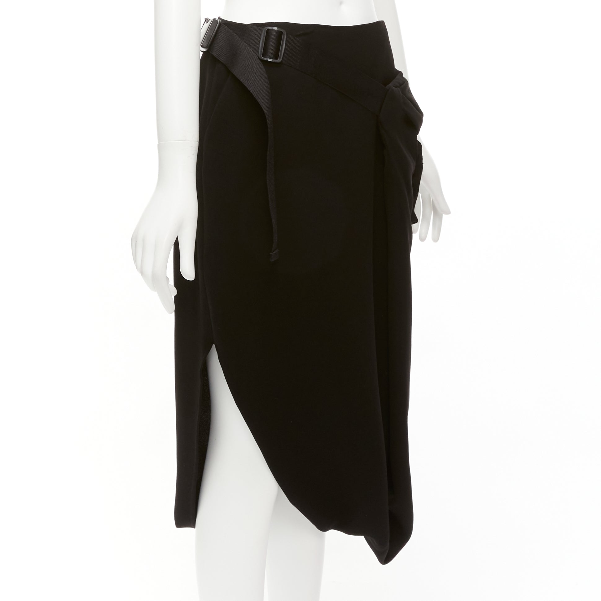Pushbutton Belt Drape Skirt - Image 6