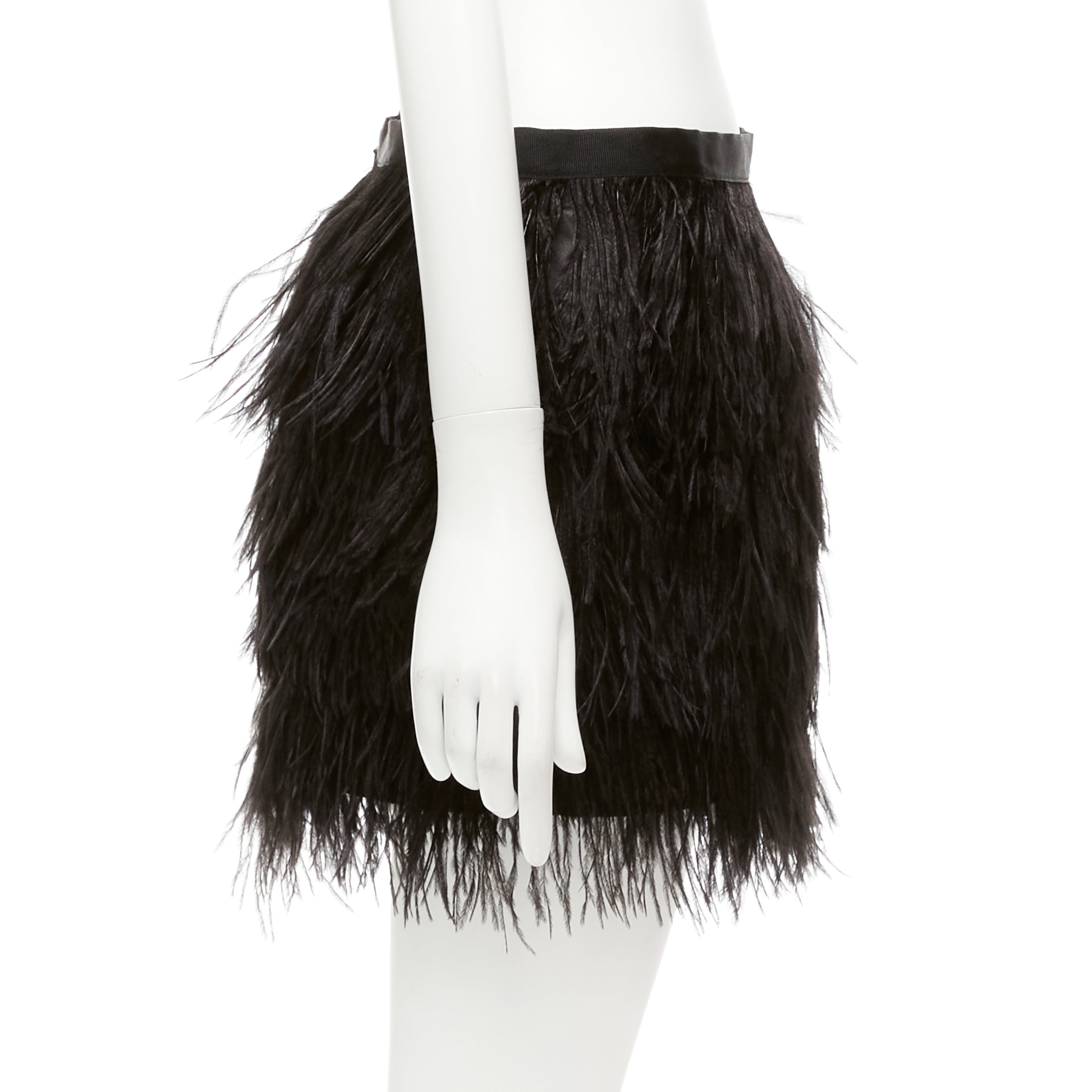 Haute Hippie Feather Silk Skirt - Image 6