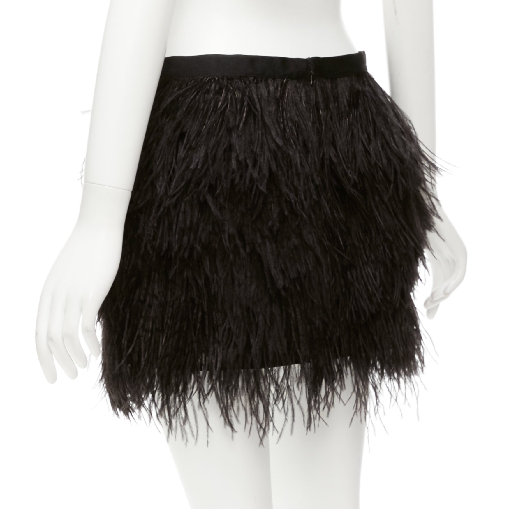 Haute Hippie Feather Silk Skirt - Side view