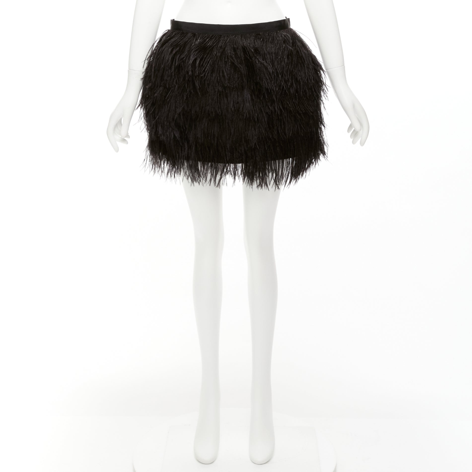Haute Hippie Feather Silk Skirt - Image 11