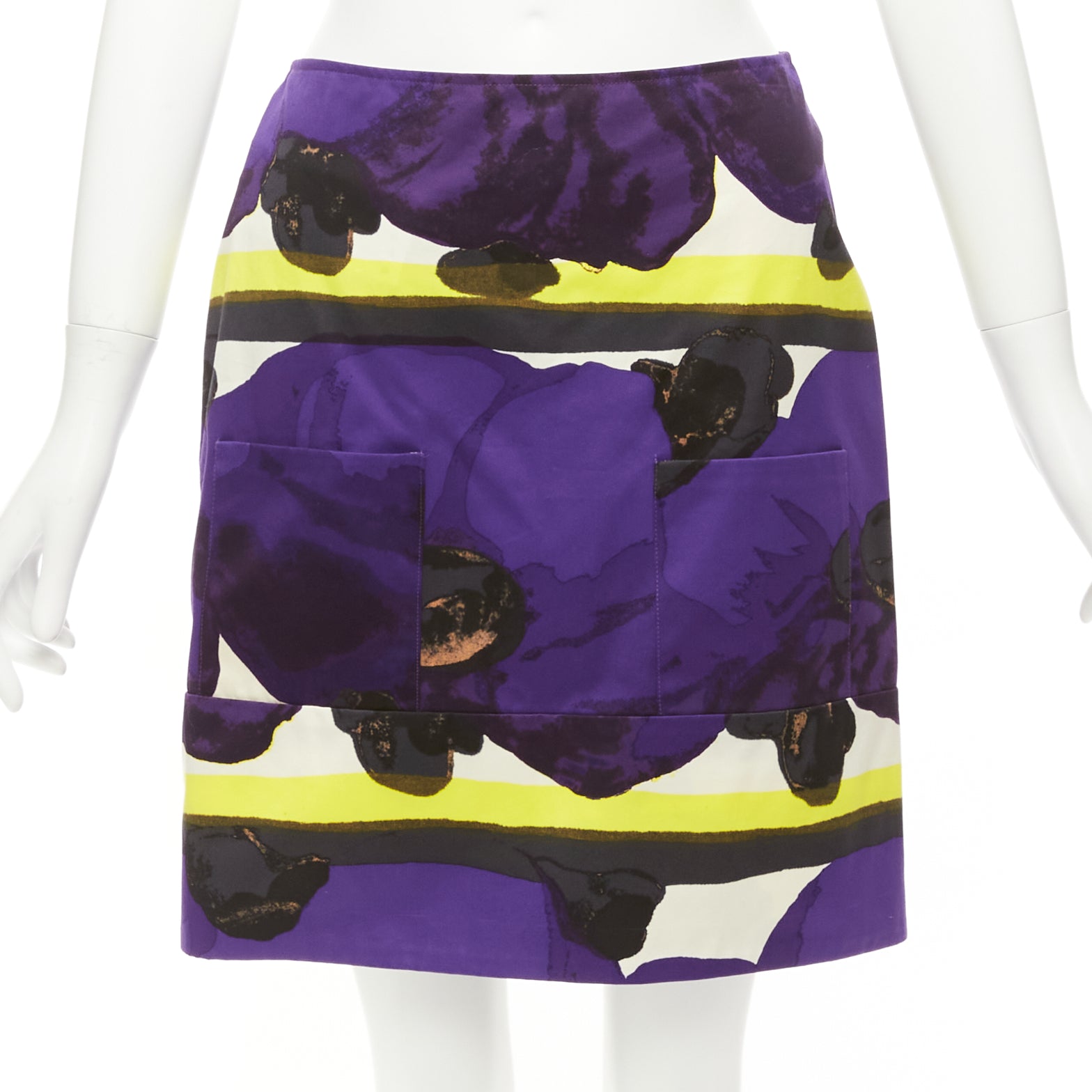 Marni Orchid Print Skirt